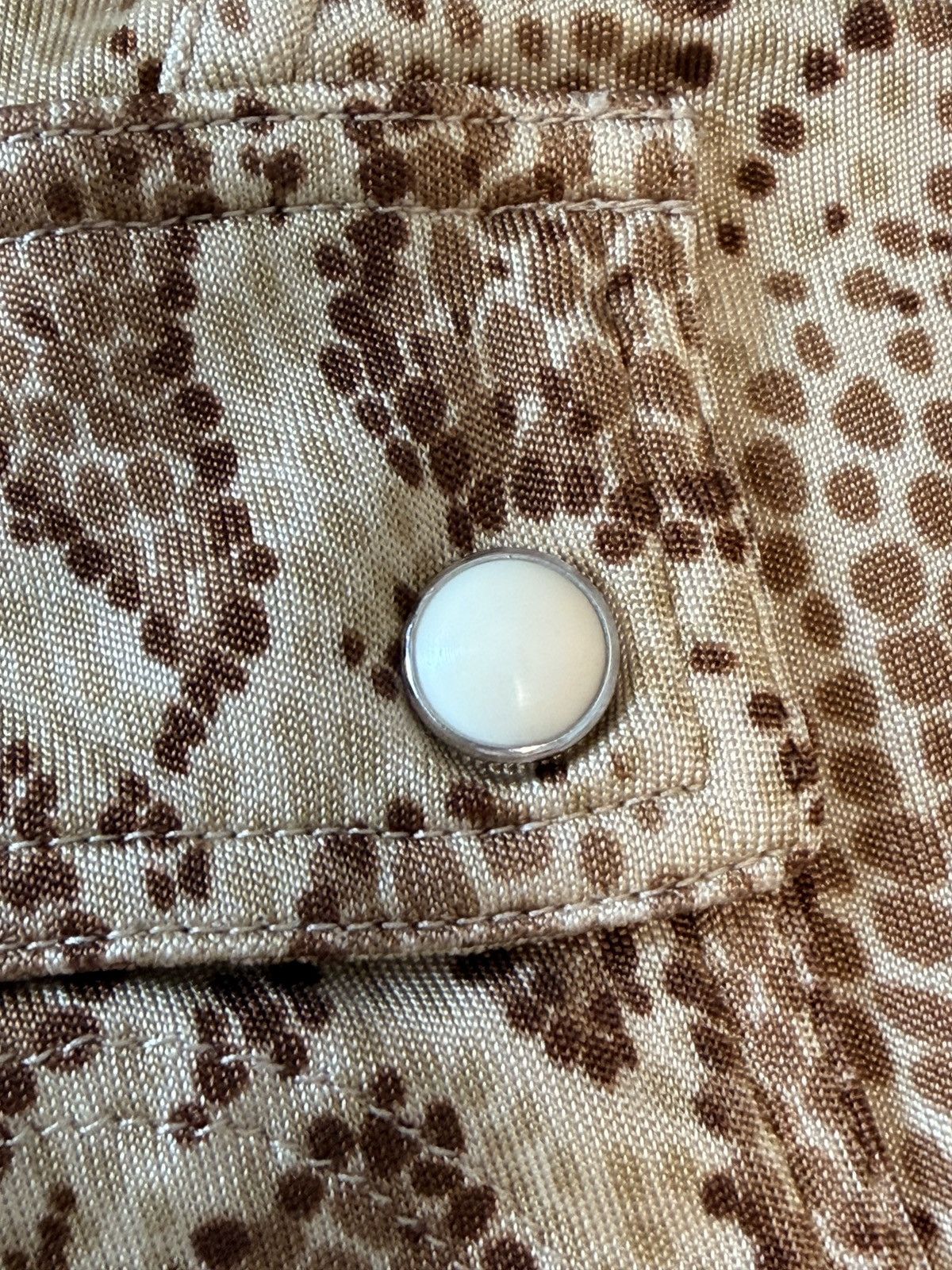 Chloe Chloé Snake Print Button-Down Blouse Size M / US 6-8 / IT 42-44 - 7 Thumbnail