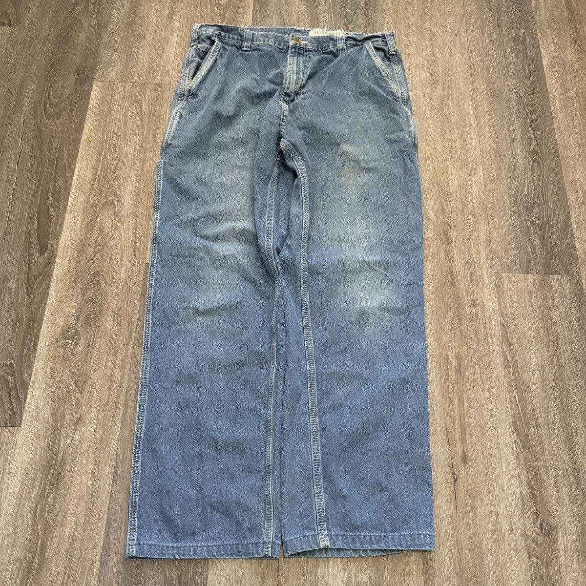 Carhartt × JNCO × Vintage Vintage Y2k Carhartt denim wide leg carpenter pants Size US 34 / EU 50 - 2 Thumbnail
