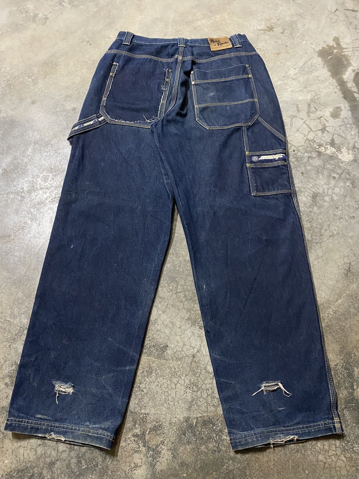 Hysteric Glamour × JNCO × Jean Y2k Baggy Jeans School of Hard Knocks p173 Size US 33 - 1 Thumbnail