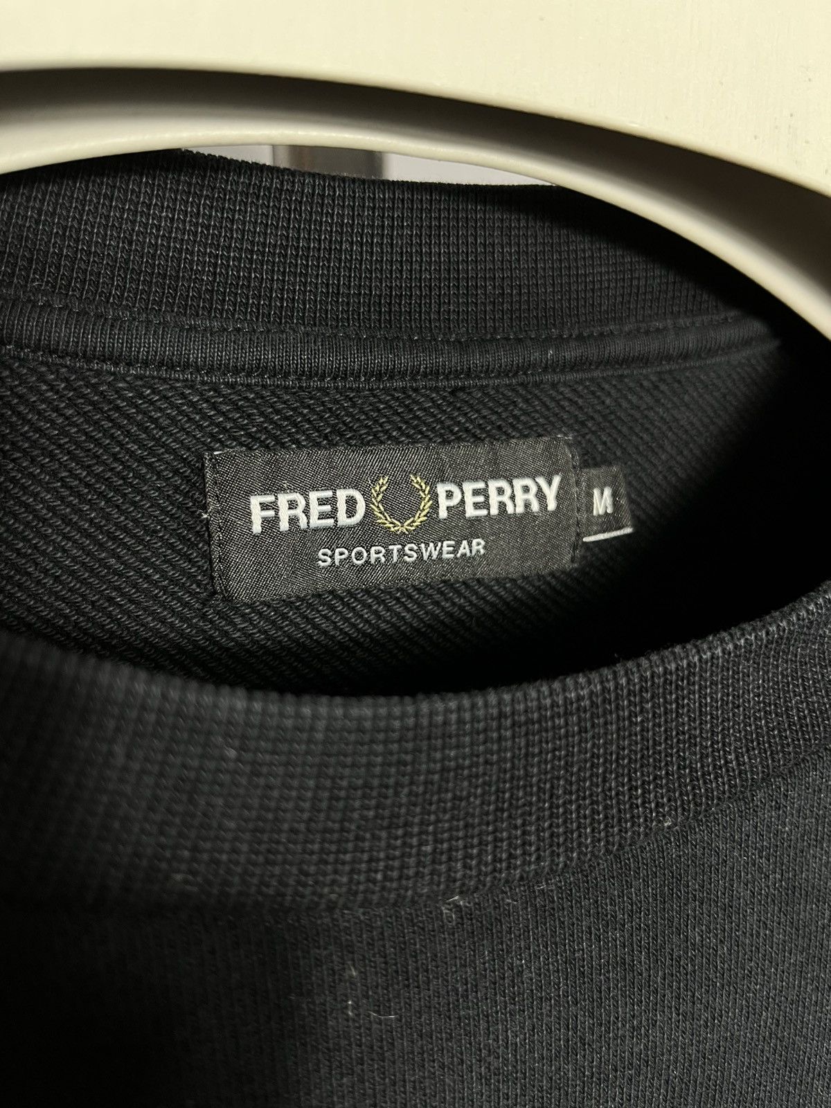 Fred Perry Fred Perry Sportswear Sweatshirt Black Cotton Big Logo Long Size US M / EU 48-50 / 2 - 2 Thumbnail