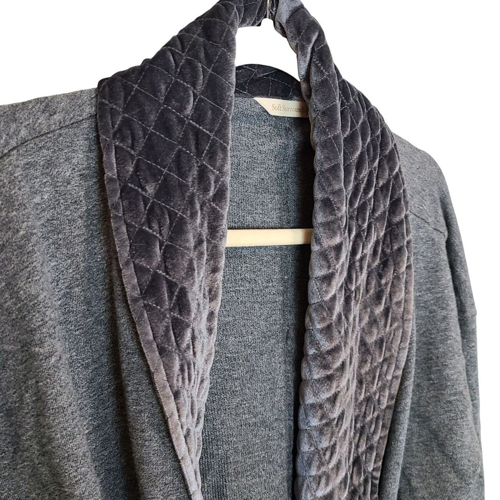Soft Surroundings Soft Surroundings Lilas Quilted Velvet Jacket PL Cottagecore Size L / US 10 / IT 46 - 5 Thumbnail