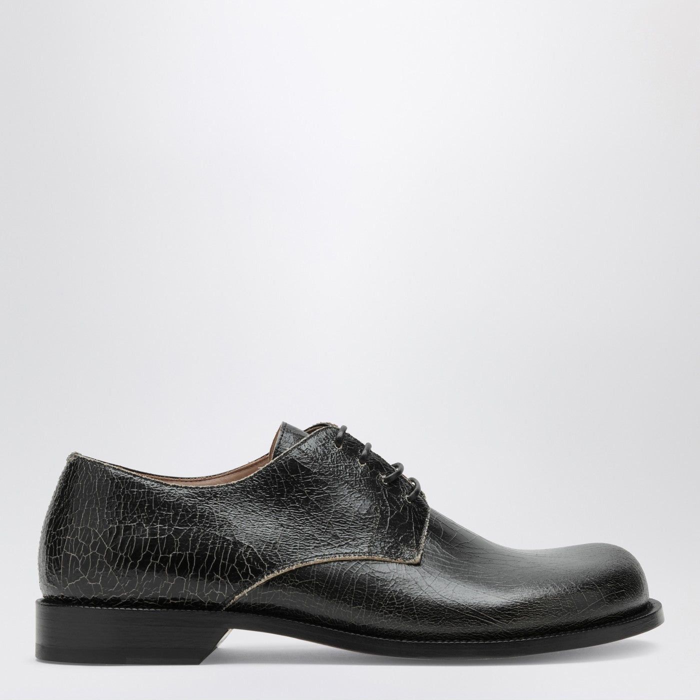 Loewe Loewe Campo Derby In Black Crackled Calfskin Size US 8 / EU 41 - 1 Thumbnail