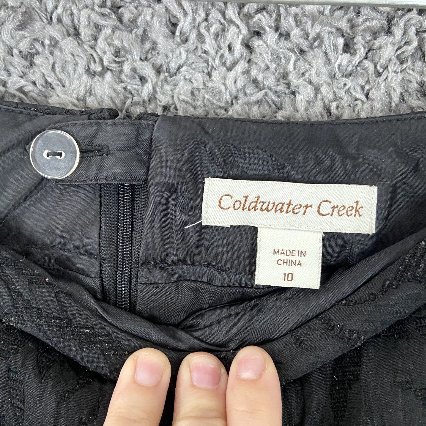 Coldwater Creek COLDWATER CREEK Skirt Women 10 Knee-Length Pencil Black, Regular Size, Womens, 10, Black, Straight & Pencil, Knee Length Size 32" / US 10 / IT 46 - 5 Thumbnail
