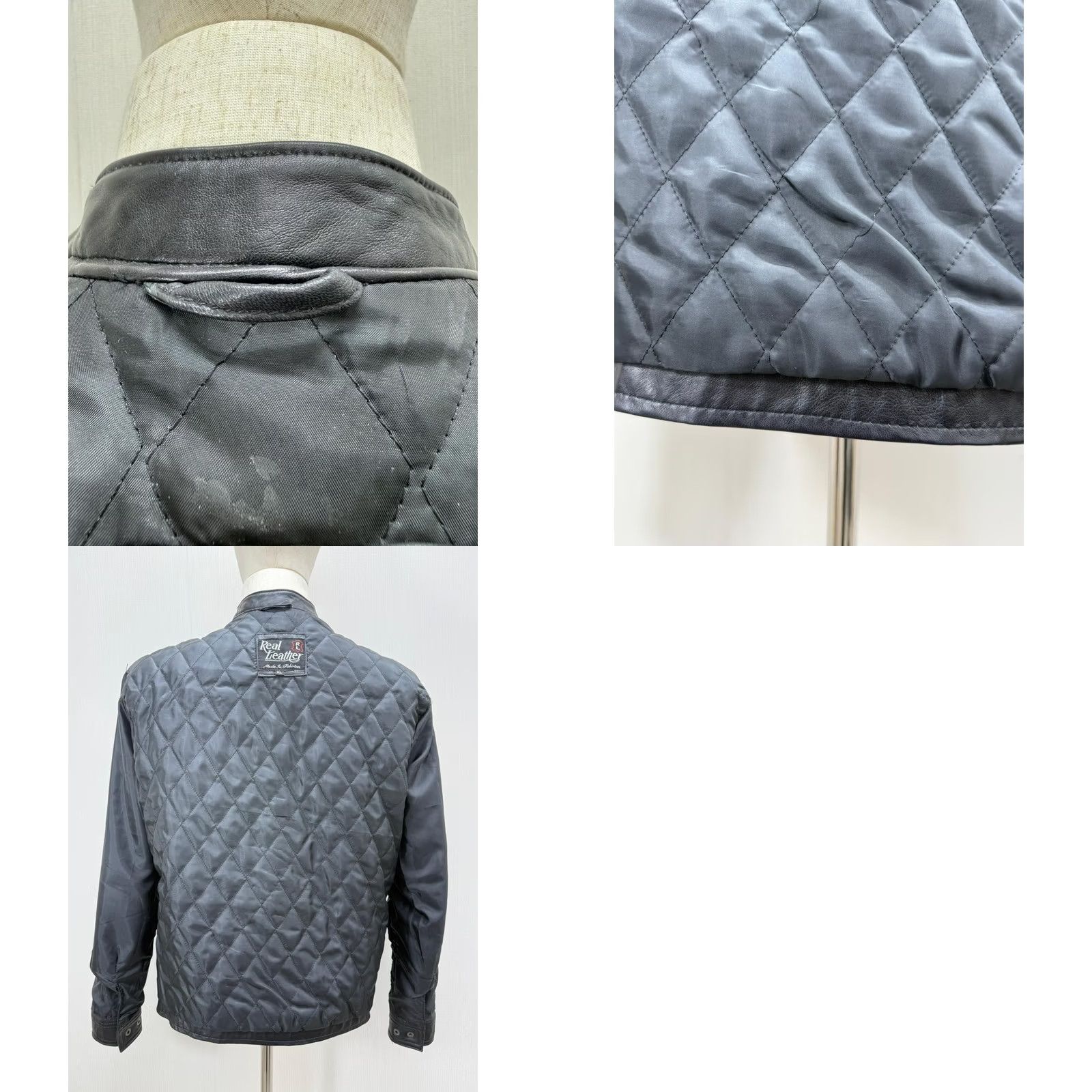 Vintage Men's Italian Sheepskin Leather Premium Soft Black Jacket L Large Size US L / EU 52-54 / 3 - 11 Thumbnail