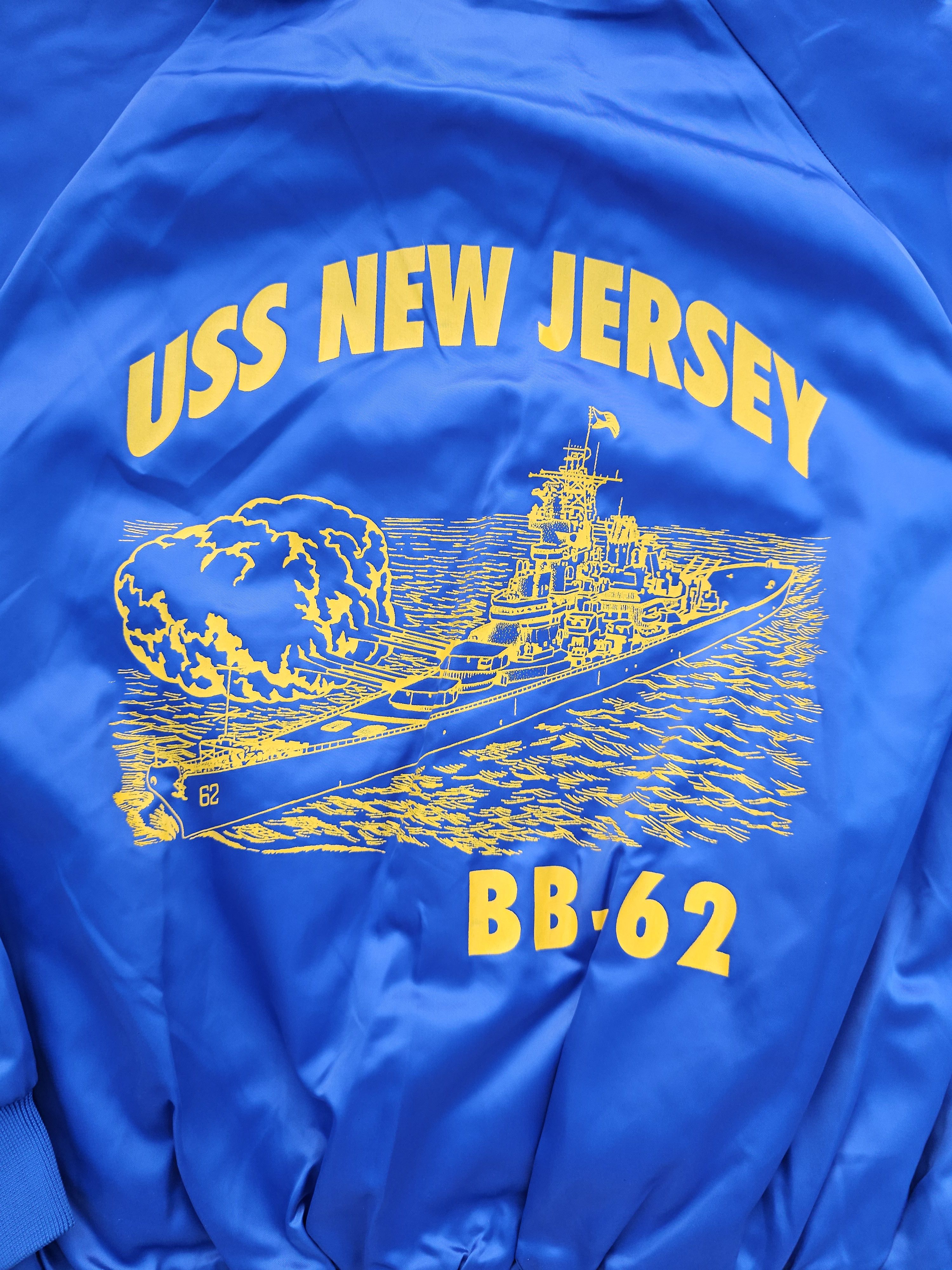 Auburn Sportswear × Vintage Crazy Vintage Navy Ship Souvenir Bomber Jacket Size US L / EU 52-54 / 3 - 4 Thumbnail