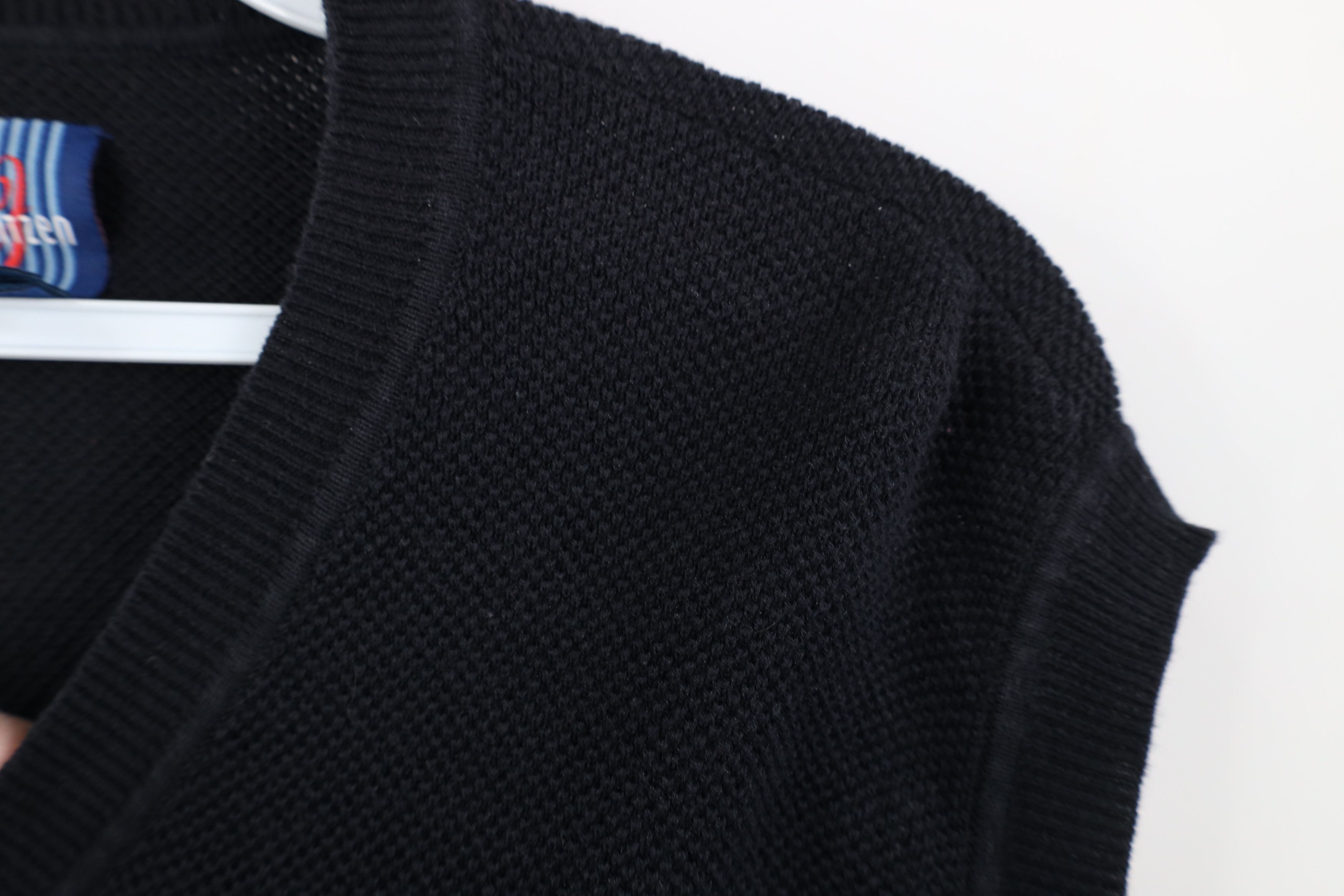 Vintage Vintage 90s Streetwear Thermal Waffle Knit Sweater Vest Size US L / EU 52-54 / 3 - 5 Thumbnail