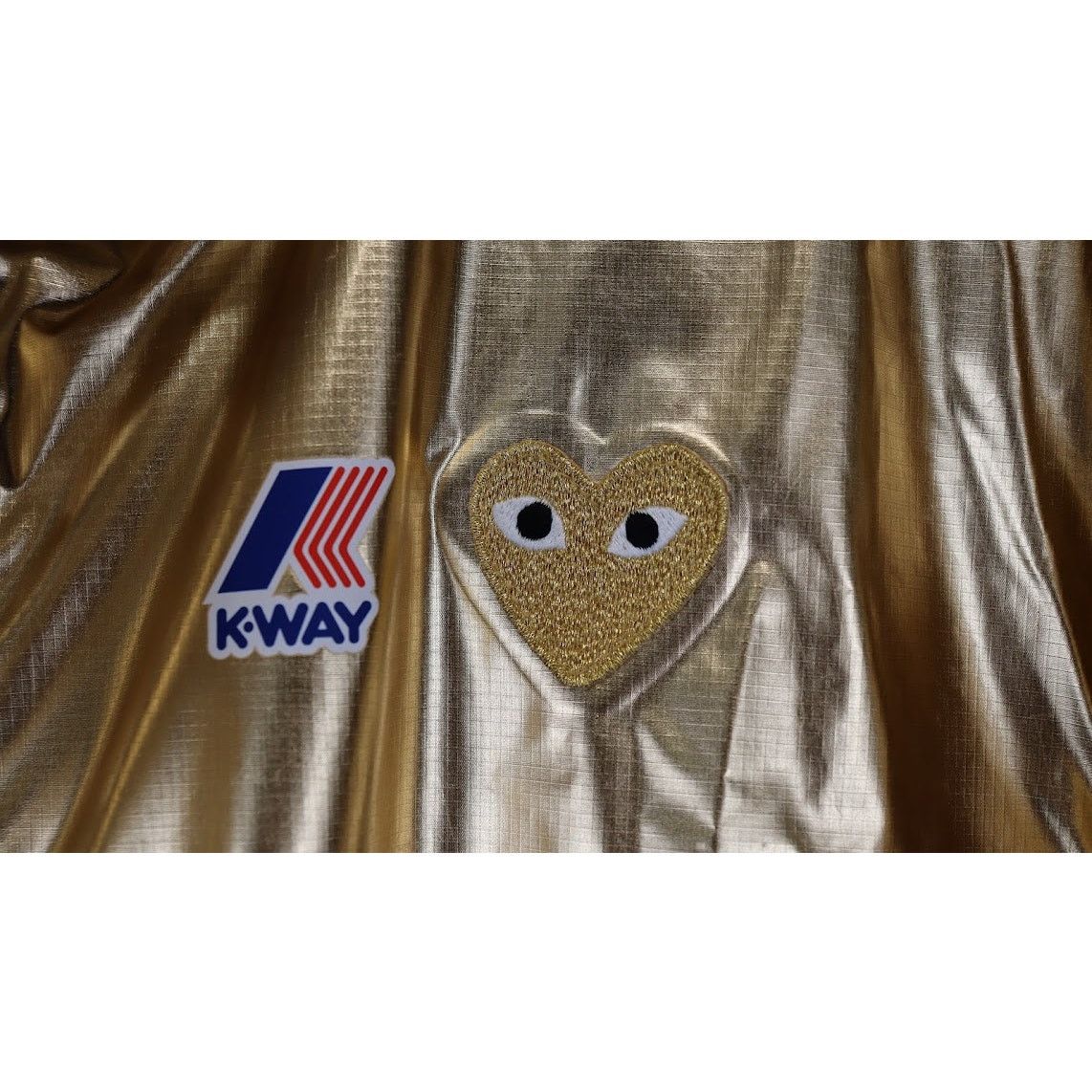 Comme des Garcons PLAY o1rshd1 Full Zip Jacket K-way in Gold Size US L / EU 52-54 / 3 - 13 Thumbnail