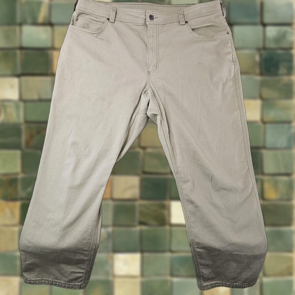 Duluth Trading Company Duluth Trading Co. DuluthFlex Fire Hose Khakis Pants 40x30 Beige Men Regular Straight 5-Pocket Canvas Workwear Casual Pants Size US 40 / EU 56 - 1 Thumbnail
