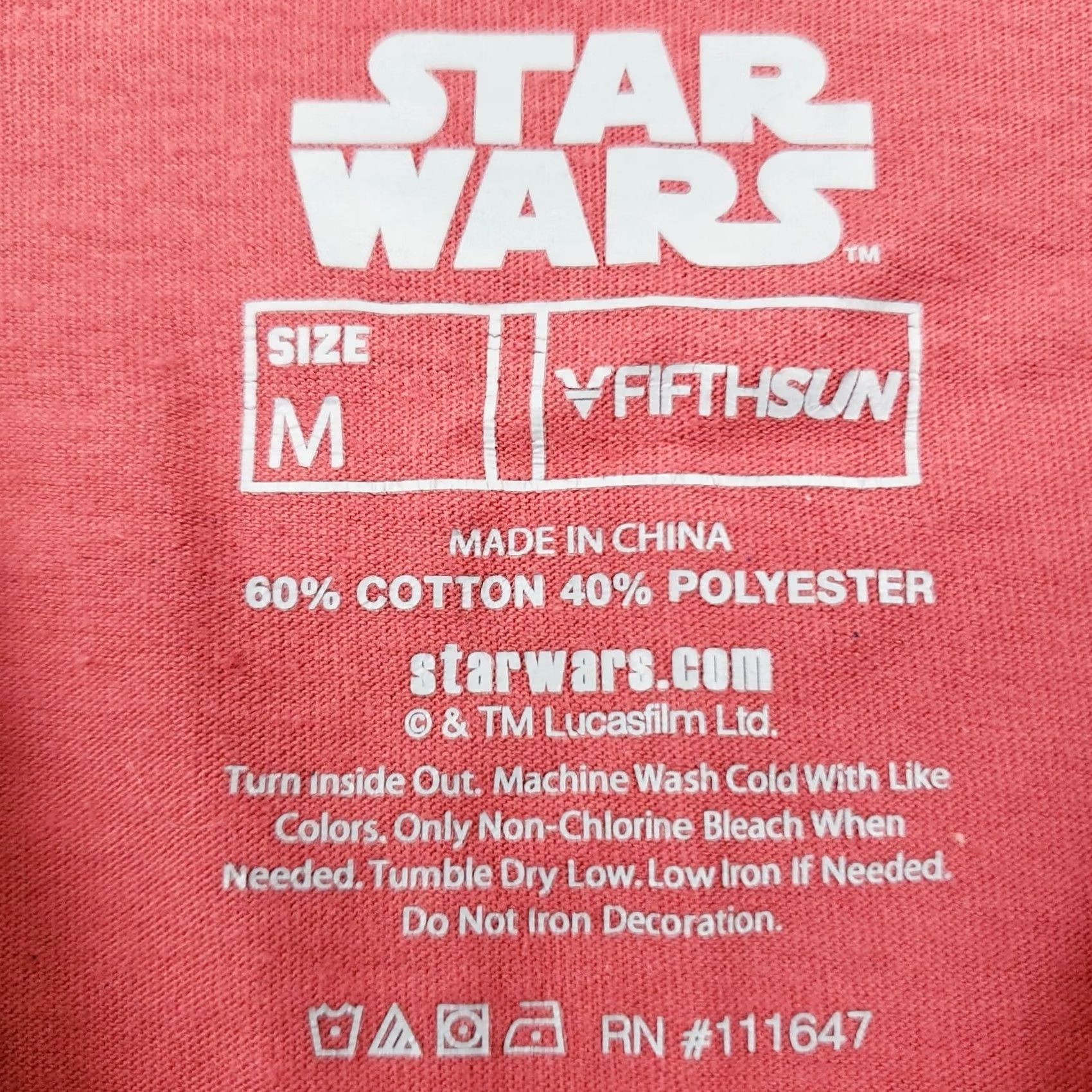 Vintage Fifth Sun Star Wars Shirt Mens M Red In A Galaxy Far Away Poster Size US M / EU 48-50 / 2 - 3 Thumbnail