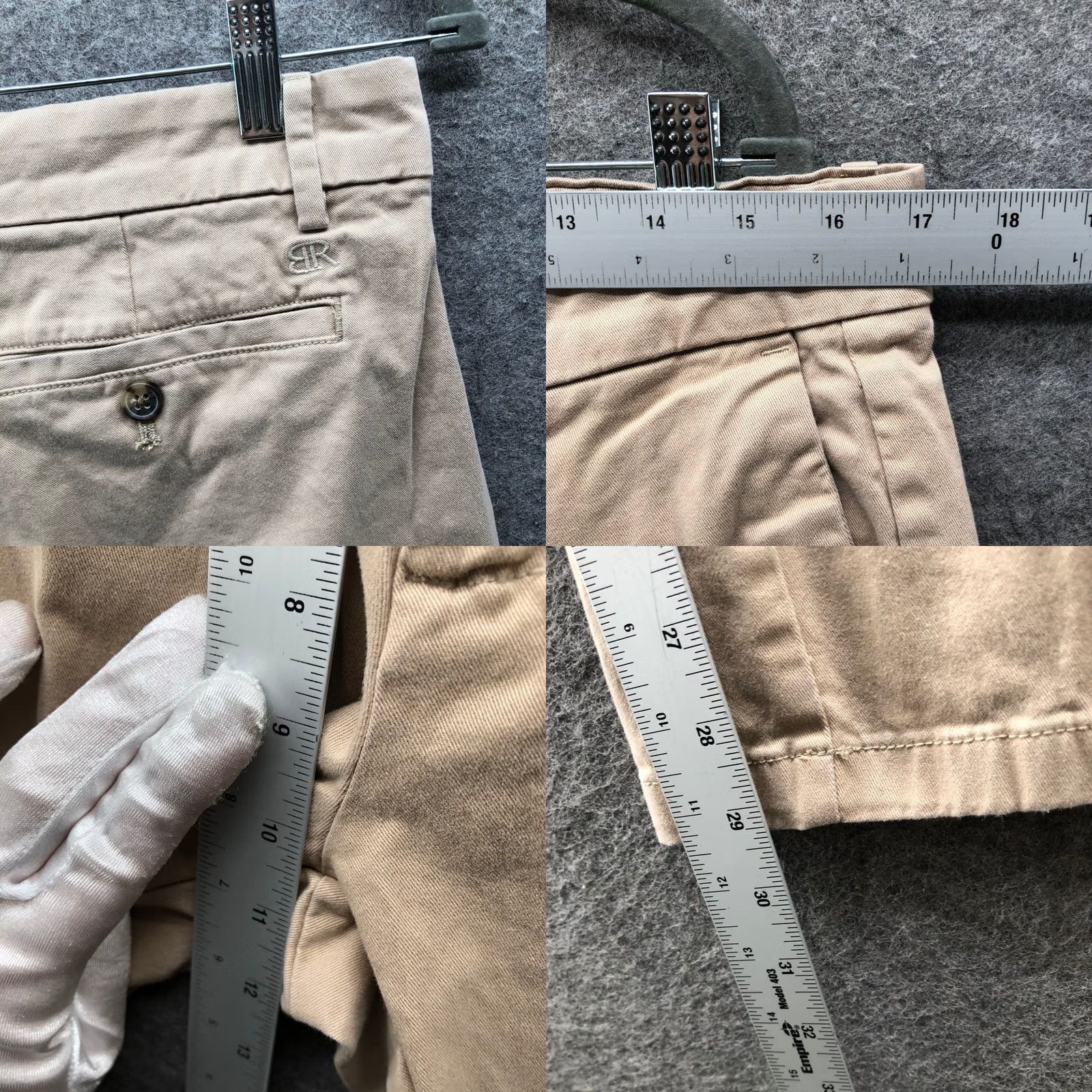 Banana Republic Banana Republic Straight Slim Chino Pants Mens 34 Beige Stretch Cotton Blend Slim Pocket Trousers Casual Workwear 34x29-30 Beige Mens Size US 34 / EU 50 - 8 Thumbnail