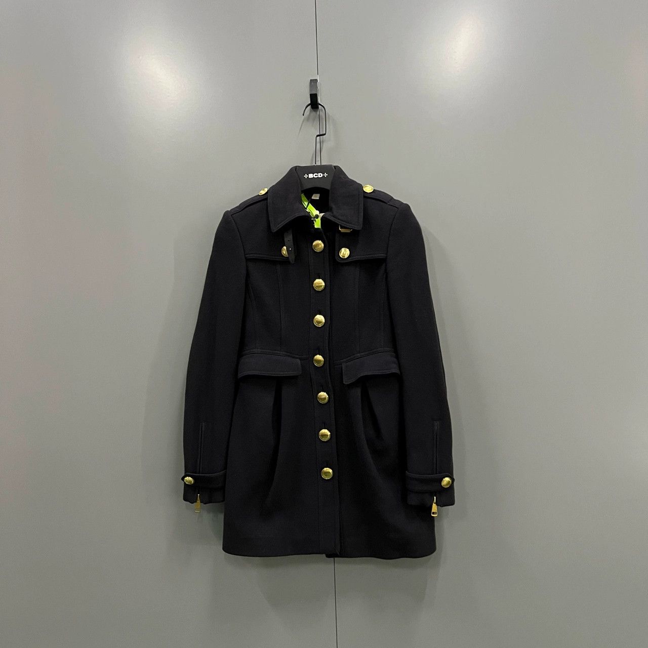 Burberry Burberry Navy Single-Breasted Coat Size US S / EU 44-46 / 1 - 1 Thumbnail
