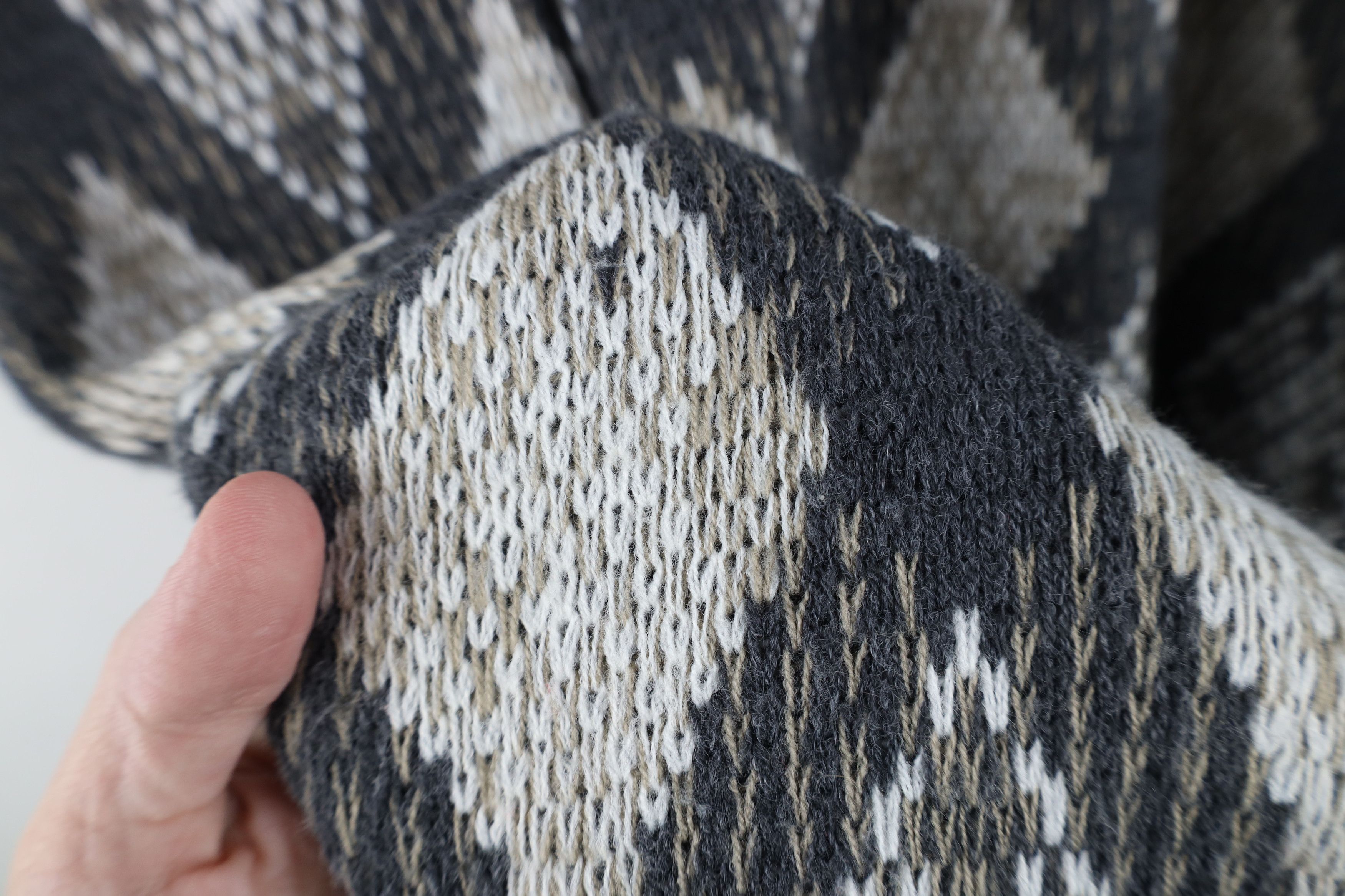 Vintage Vintage 90s Streetwear Argyle Diamond Knit Collared Sweater Size US XXL / EU 58 / 5 - 5 Thumbnail