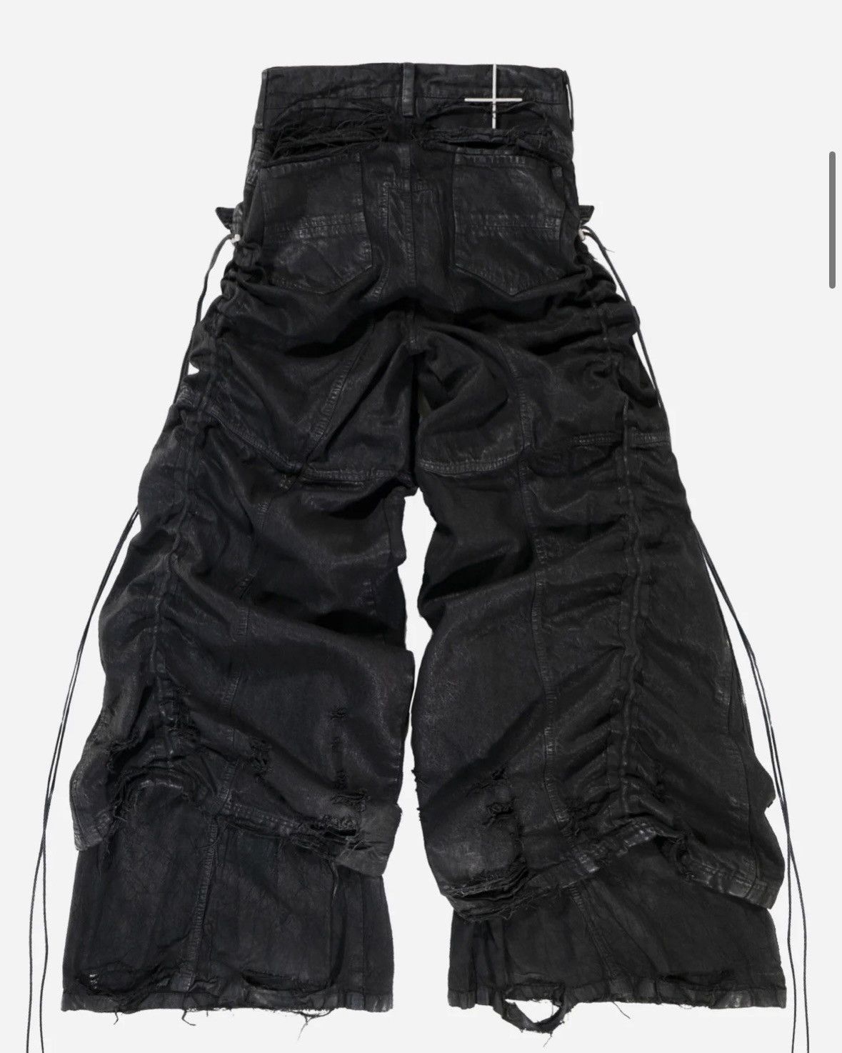 SHINE LUXURY “Truckerstar” Layered Distressed Jumbo Baggy Denim Size US 32 / EU 48 - 5 Thumbnail