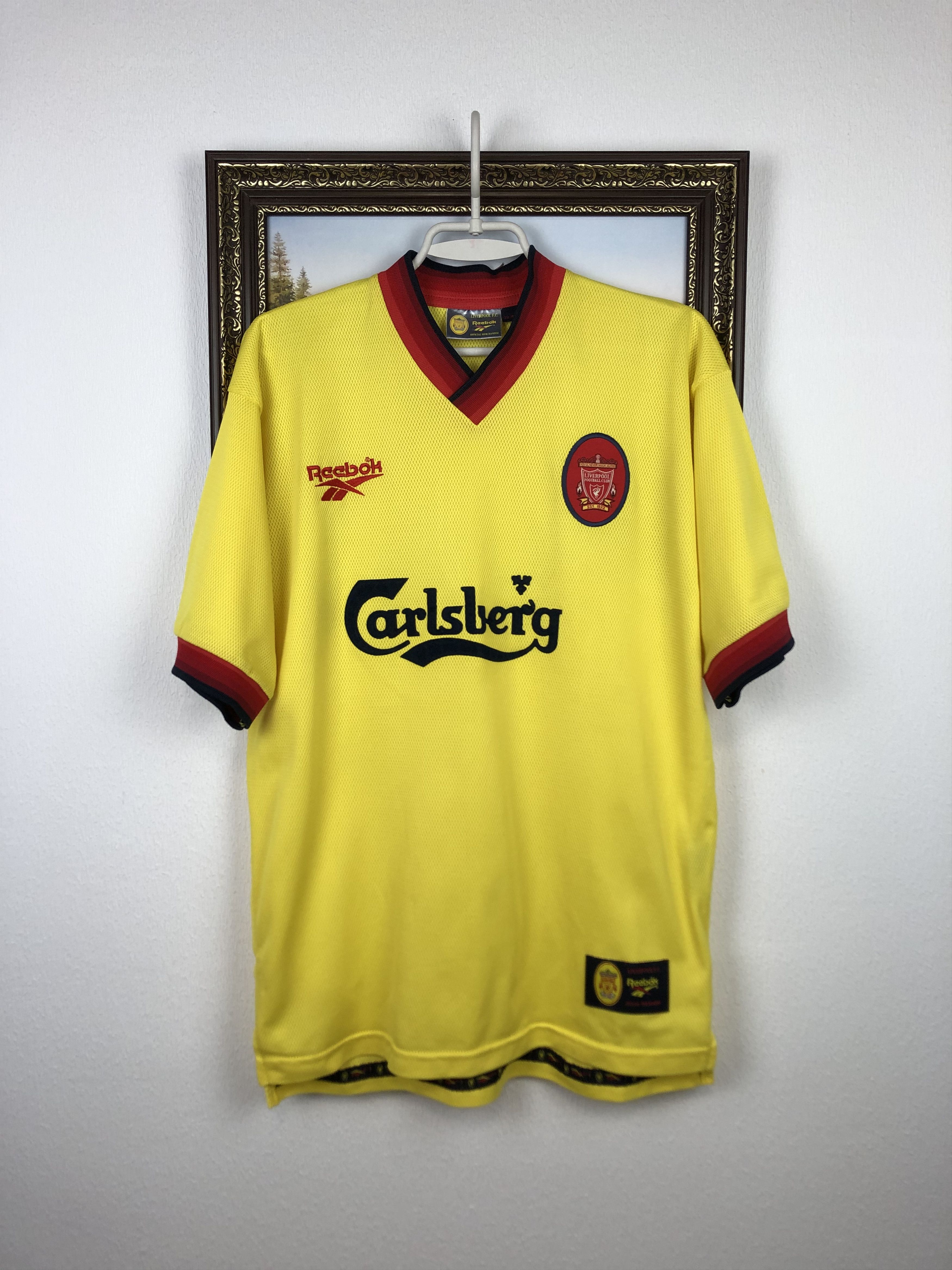 Vintage Liverpool football shirt 1997 Soccer Reebok Jersey Trikot Size US M / EU 48-50 / 2 - 1 Thumbnail