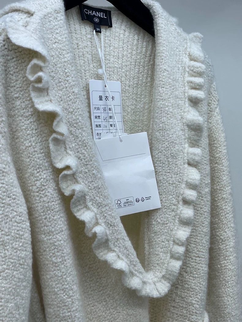 Chanel Chanel Knit Sweater with Belt and Ruffles Size XS / US 0-2 / IT 36-38 - 6 Thumbnail