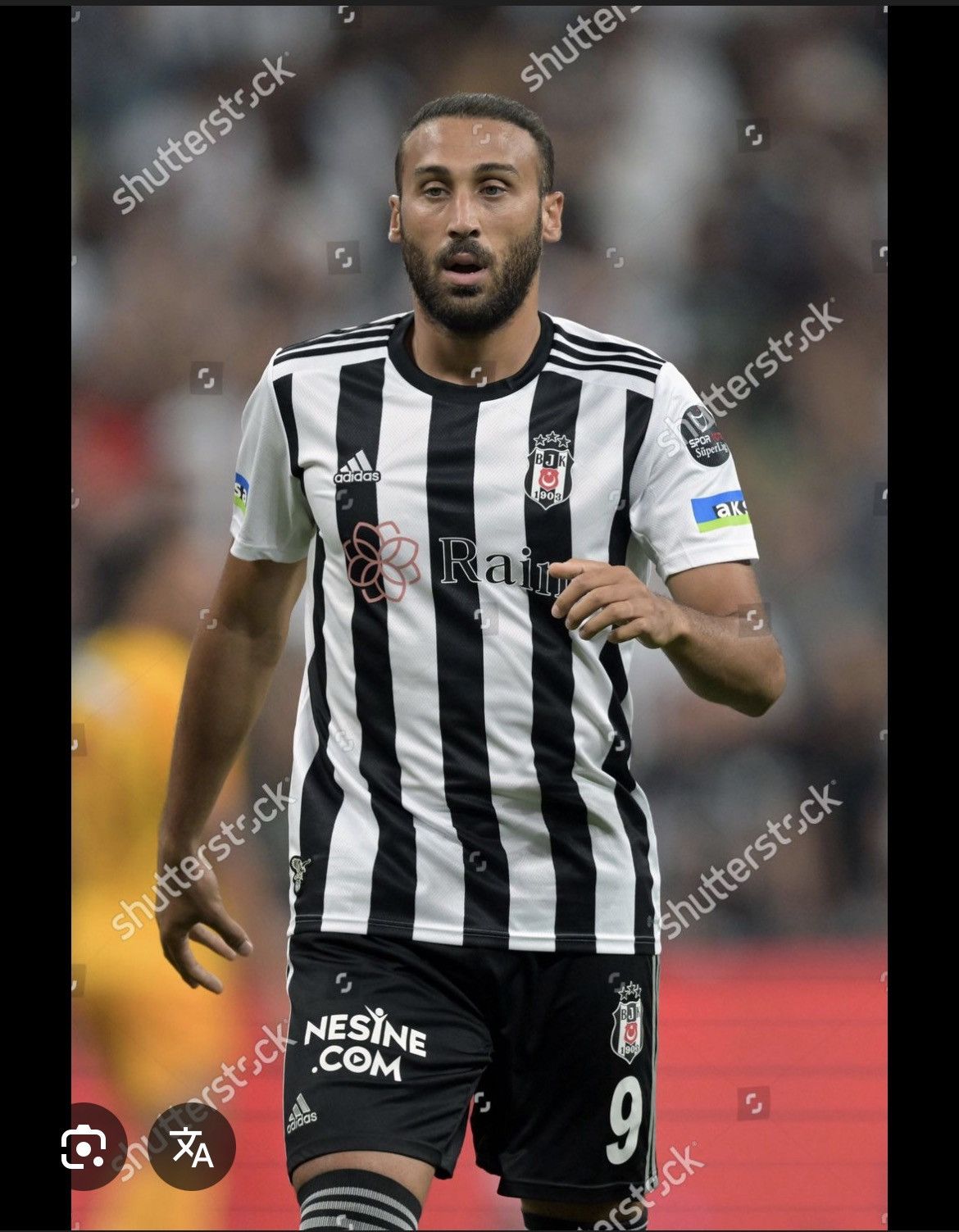 Adidas Besiktas Stambul Tosun matchworn Size US M / EU 48-50 / 2 - 7 Thumbnail