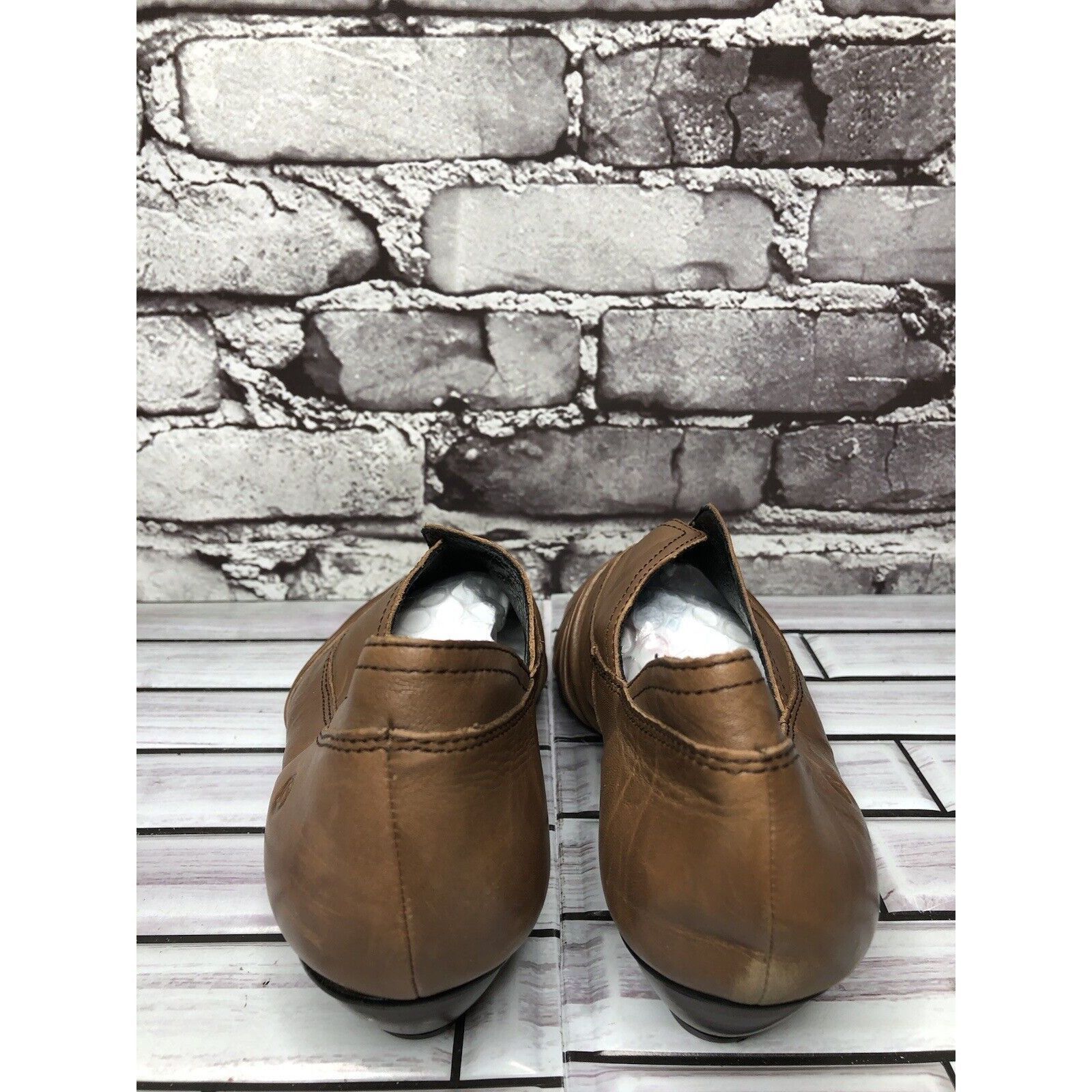 JOSEF SEIBAL Josef Seibel Brown Leather Slip On Heel Booties Shoes Women’ Size US 9 / IT 39 - 4 Thumbnail