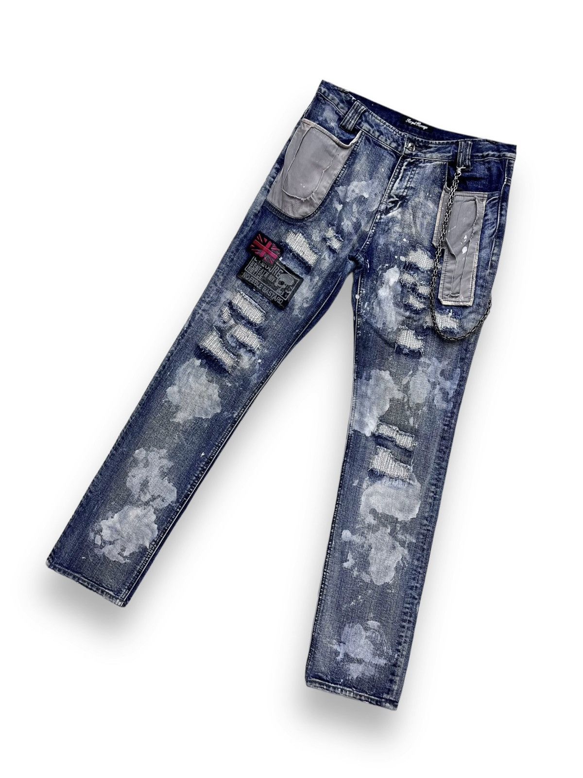 Revenge × Seditionaries 🤘🏼💥SEXPOT REVENGE Punk Metal Bleach Wash Demon Slim Denim Size US 31 - 7 Thumbnail