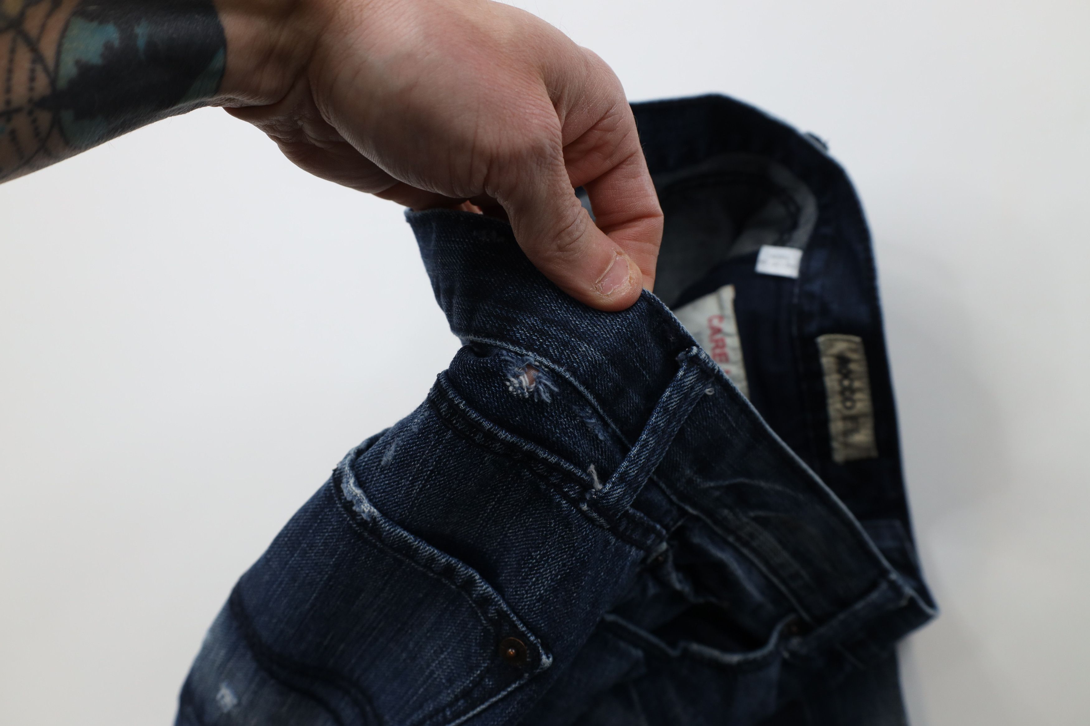 Express Express Fit Rocco Low Rise Boot Cut Wide Leg Jeans Blue Size US 32 / EU 48 - 9 Thumbnail
