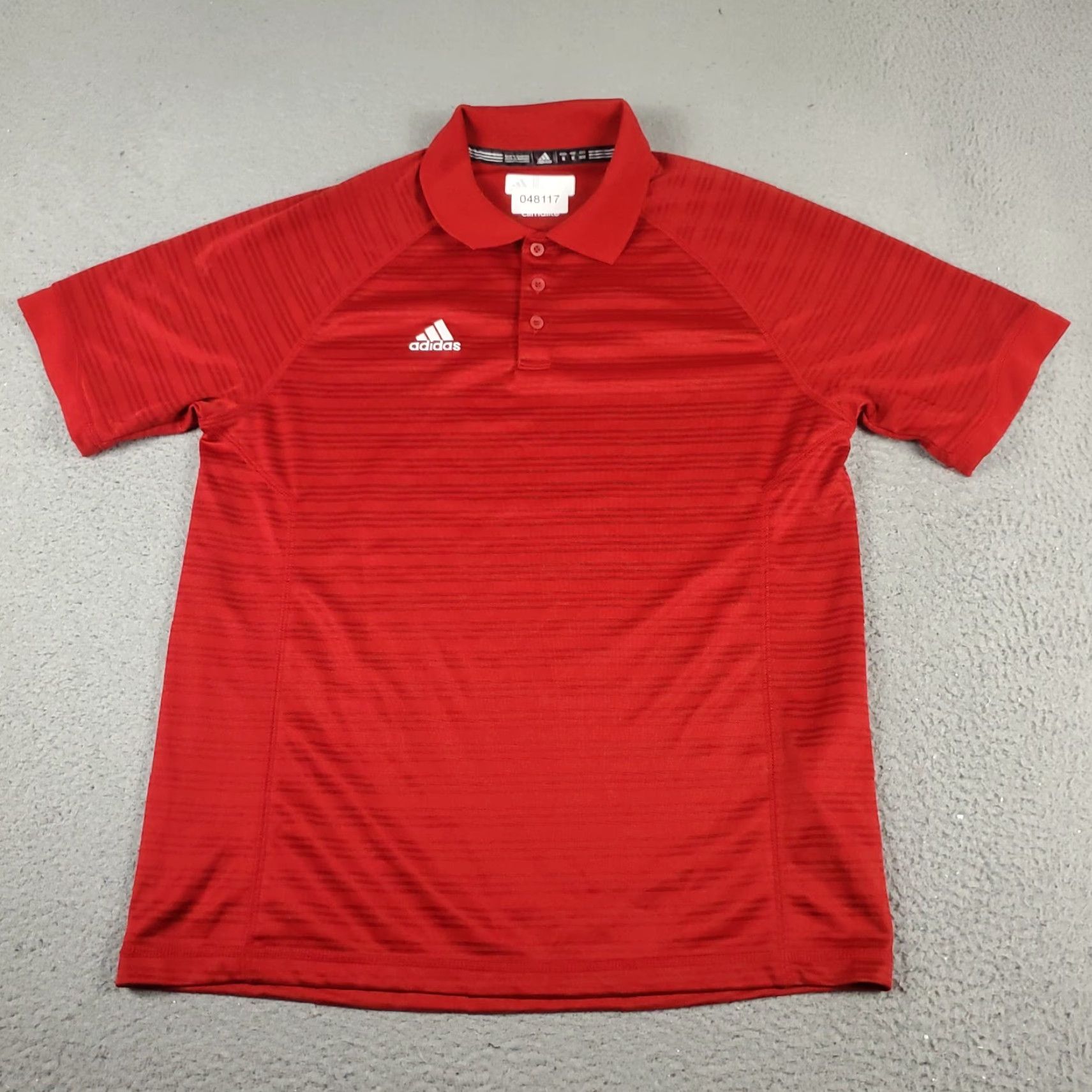 Adidas Adidas Polo Shirt Mens Size M Red Striped Short Sleeve Size US M / EU 48-50 / 2 - 2 Thumbnail