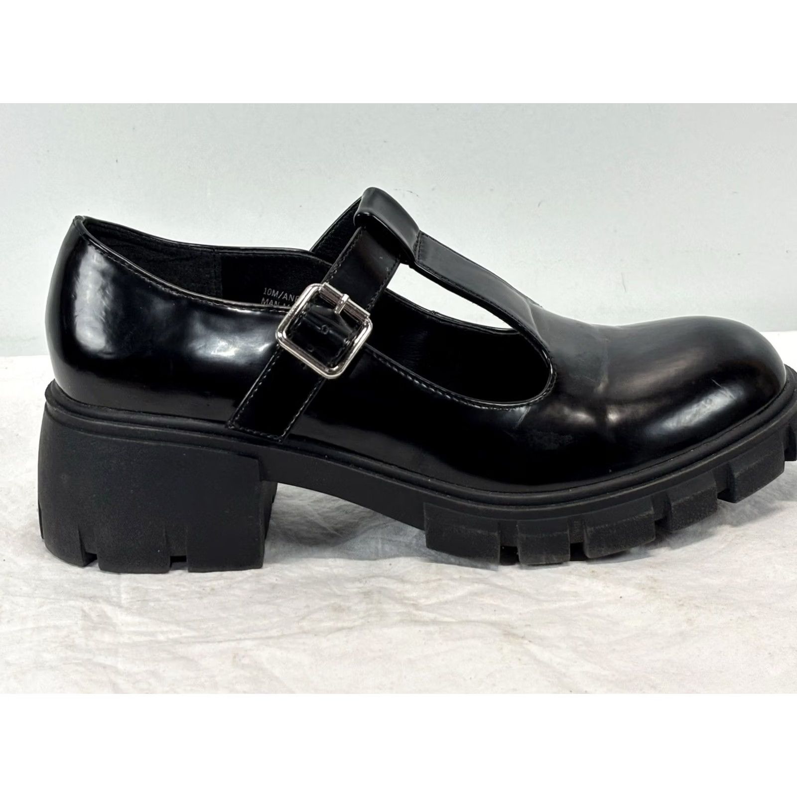 Esprit Esprit Mary Jane Anette/E3ANE01P Black 10 Shoes Buckle Patent Leather Women Mary Jane Anette Casual Dress Boho Punk Goth Adjustable Round Toe | Preppy Size L / US 10 / IT 46 - 2 Thumbnail