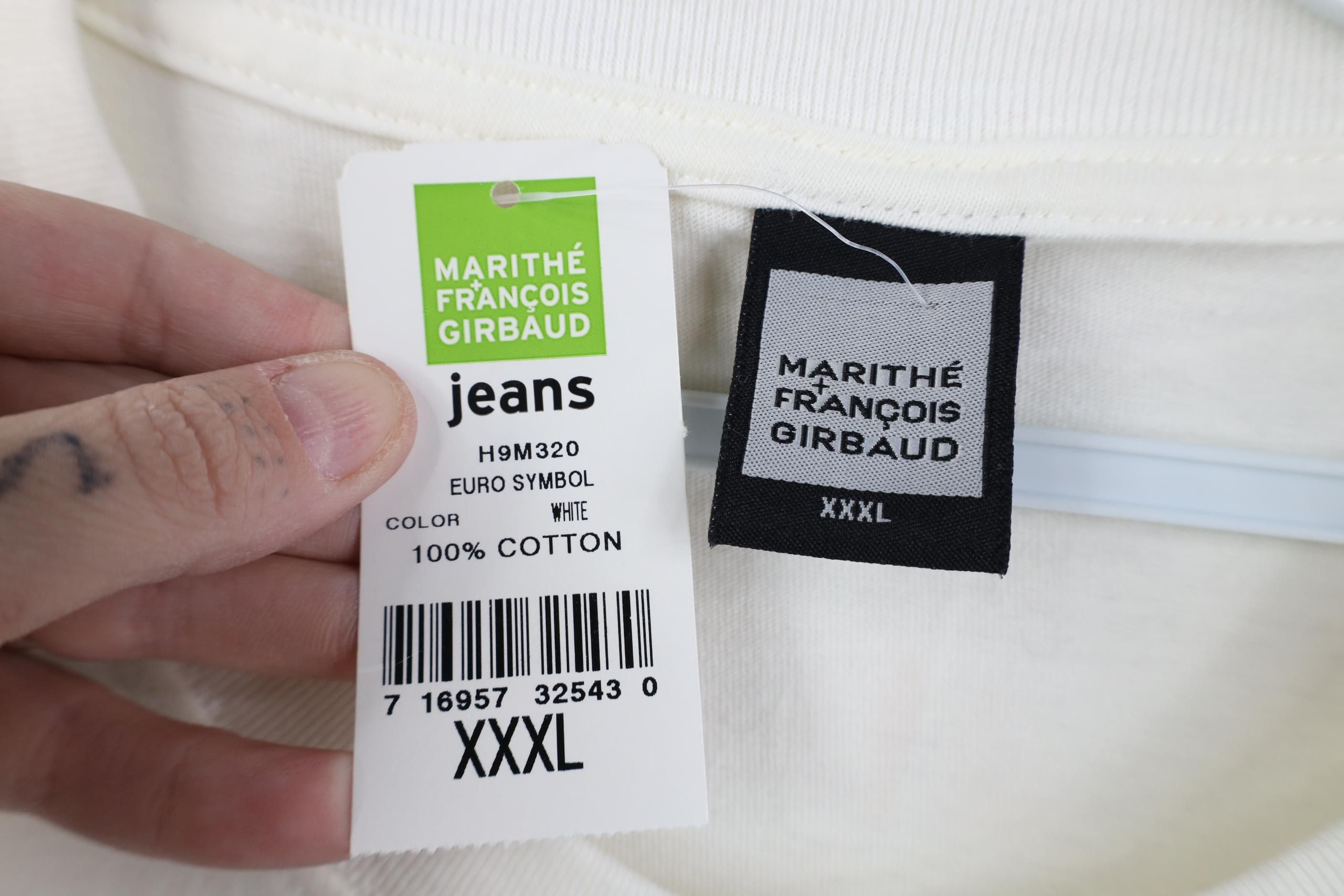 Marithe + Francois Girbaud Deadstock Vintage 90s Marithe Francois Girbaud Raw T-Shirt Size US XXL / EU 58 / 5 - 9 Thumbnail