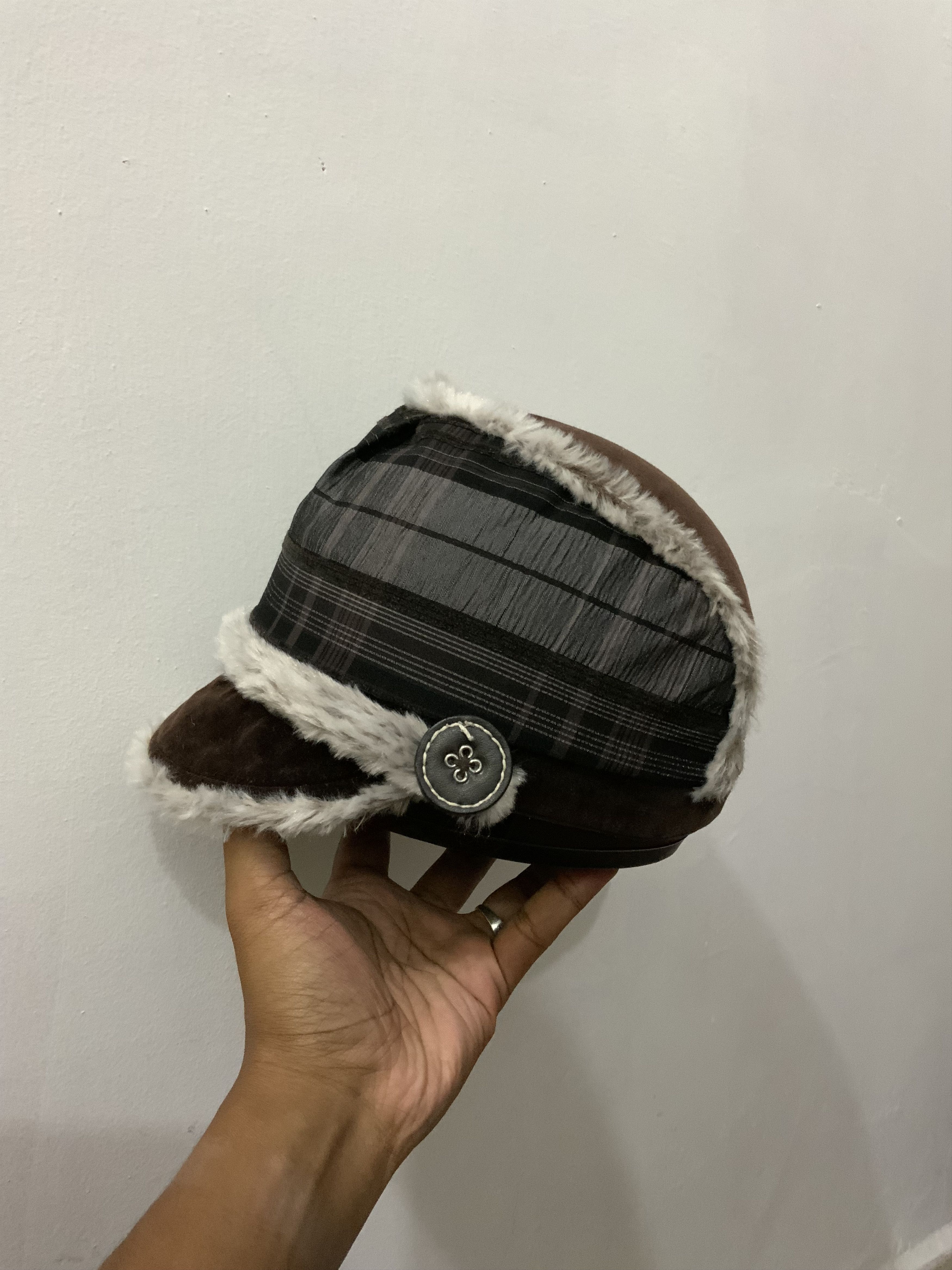If Six Was Nine Mohair Fur Suade Retro Ski Hat Size ONE SIZE - 3 Thumbnail