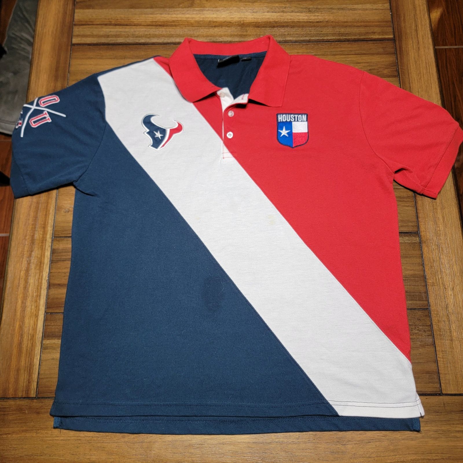 NFL NFL Team Apparel Houston Texans Polo Red White & Blue - XL Size US XL / EU 56 / 4 - 1 Thumbnail