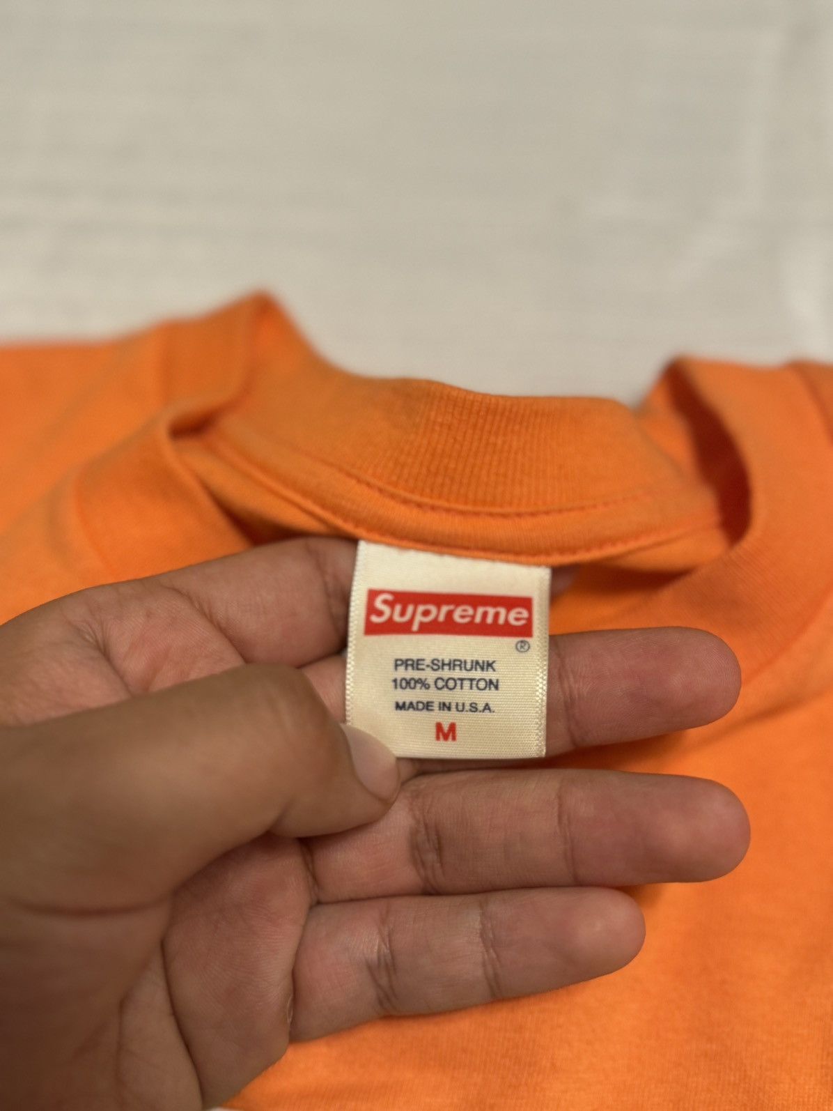 Supreme Supreme x Buju Banton Photo Tee (Orange, Size M) Size US M / EU 48-50 / 2 - 4 Thumbnail