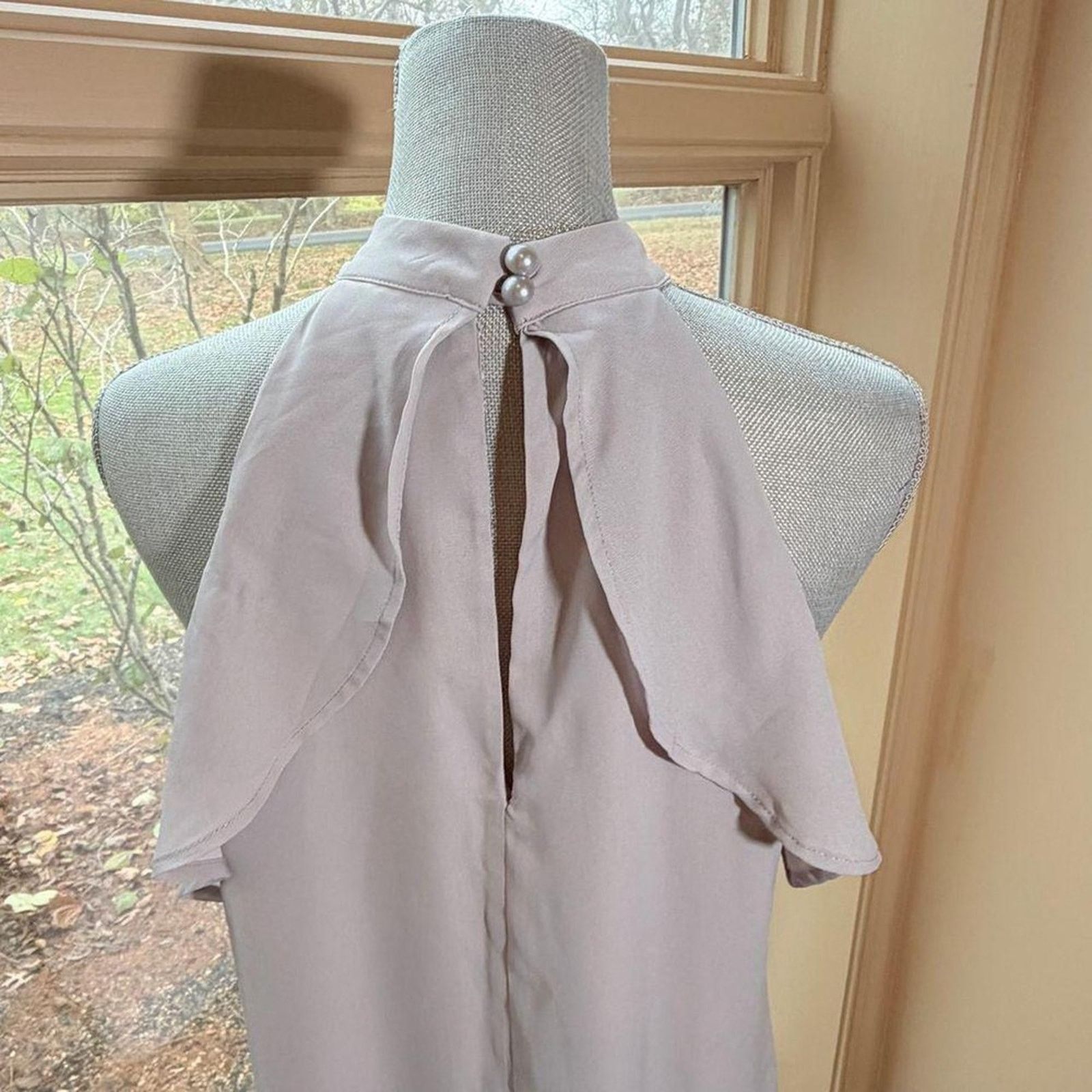 Other medium halter high neck cocktail dress ruffle romantic Size M / US 6-8 / IT 42-44 - 4 Thumbnail