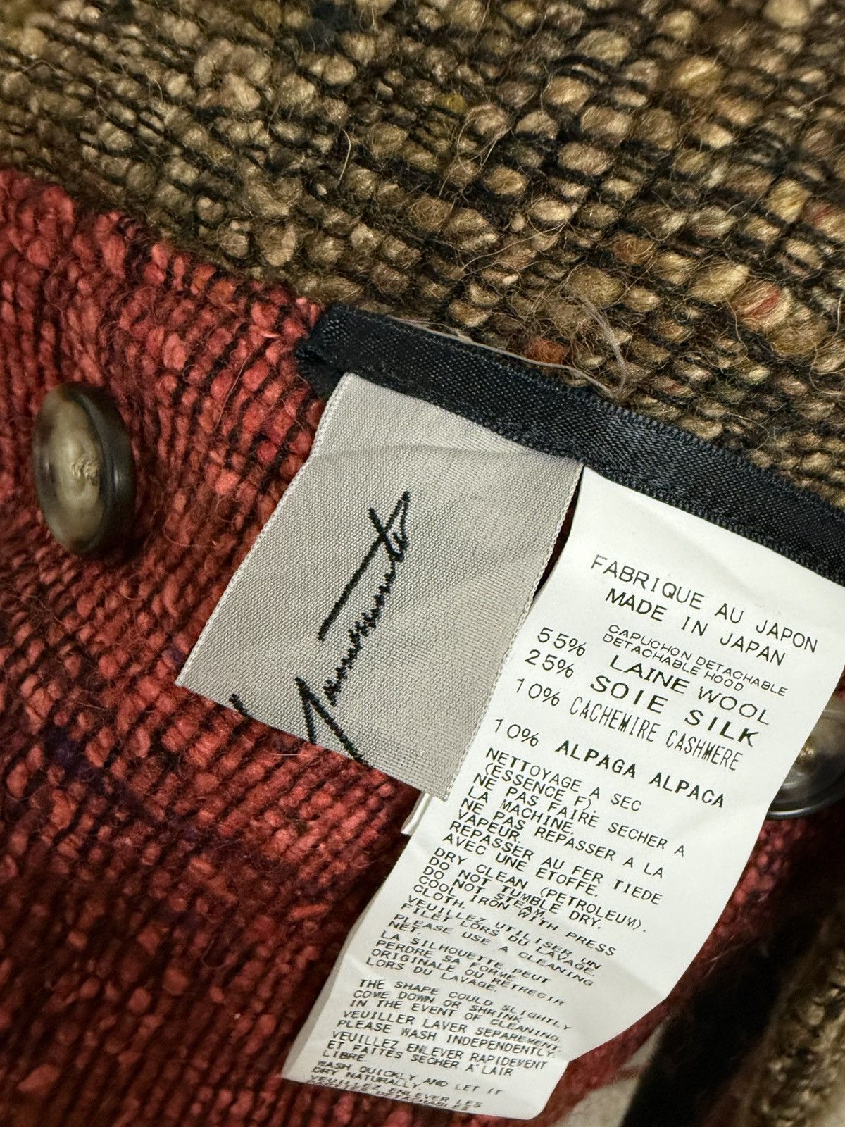 Yohji Yamamoto Rare🔥Vintage Yohji Yamamoto Woolen Snood Hood Size ONE SIZE - 8 Thumbnail