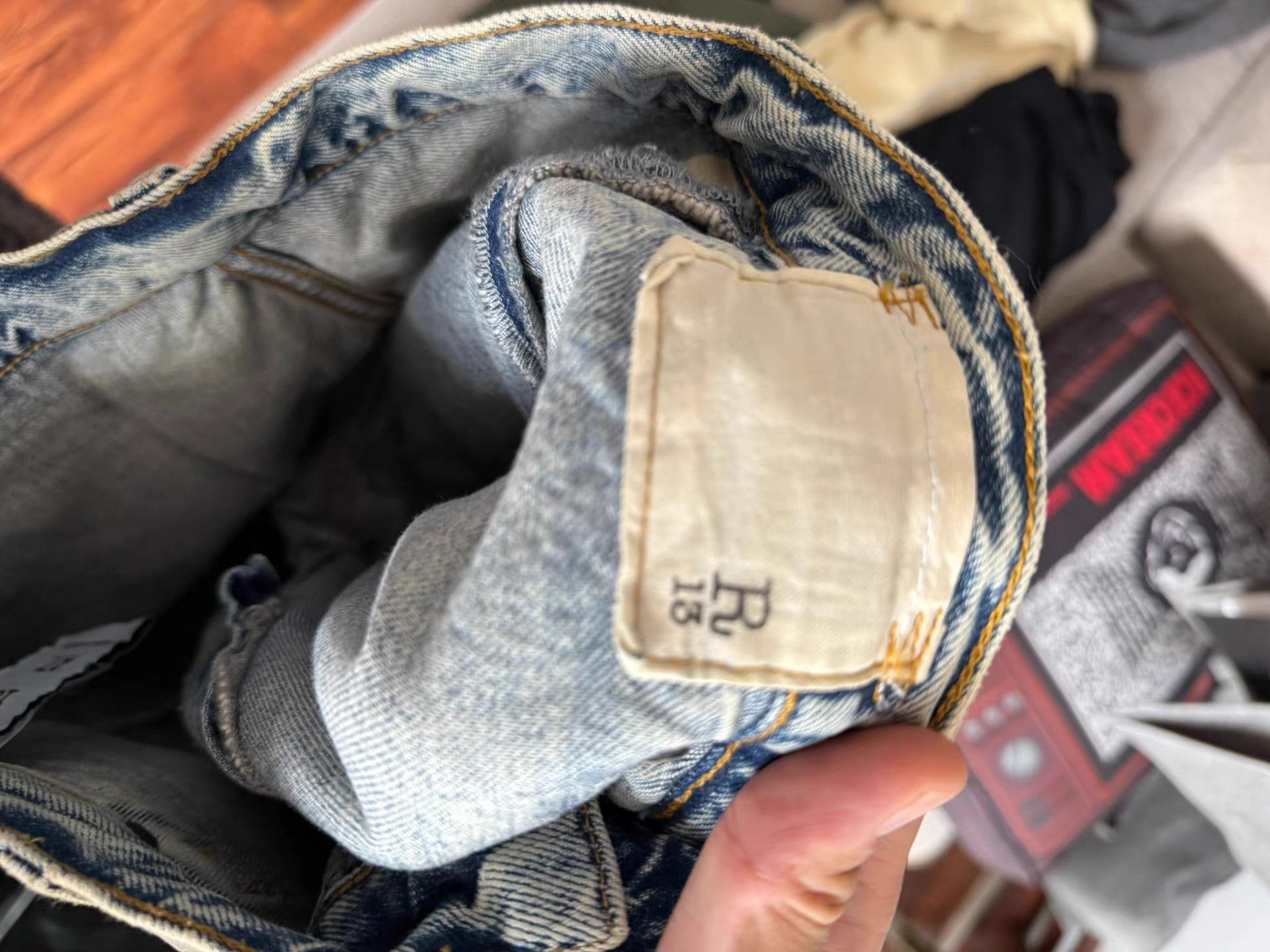 R13 R13 distressed vintage jeans Q17 Size US 34 / EU 50 - 3 Thumbnail