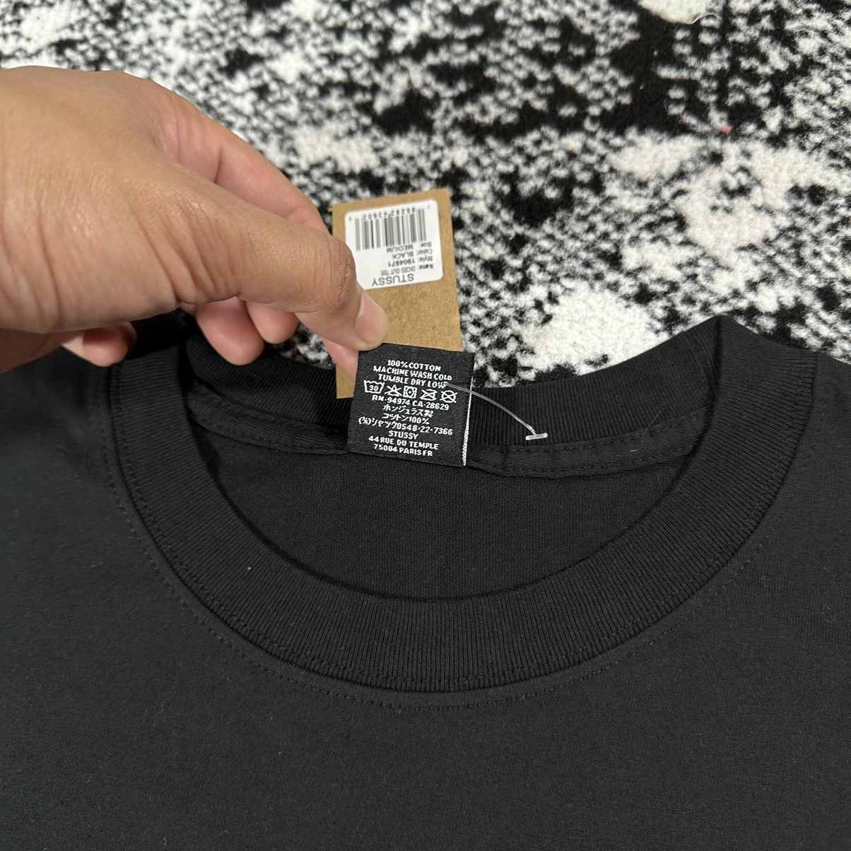 Stussy STUSSY DICED OUT TEE BLACK - MEDIUM Size US M / EU 48-50 / 2 - 7 Thumbnail