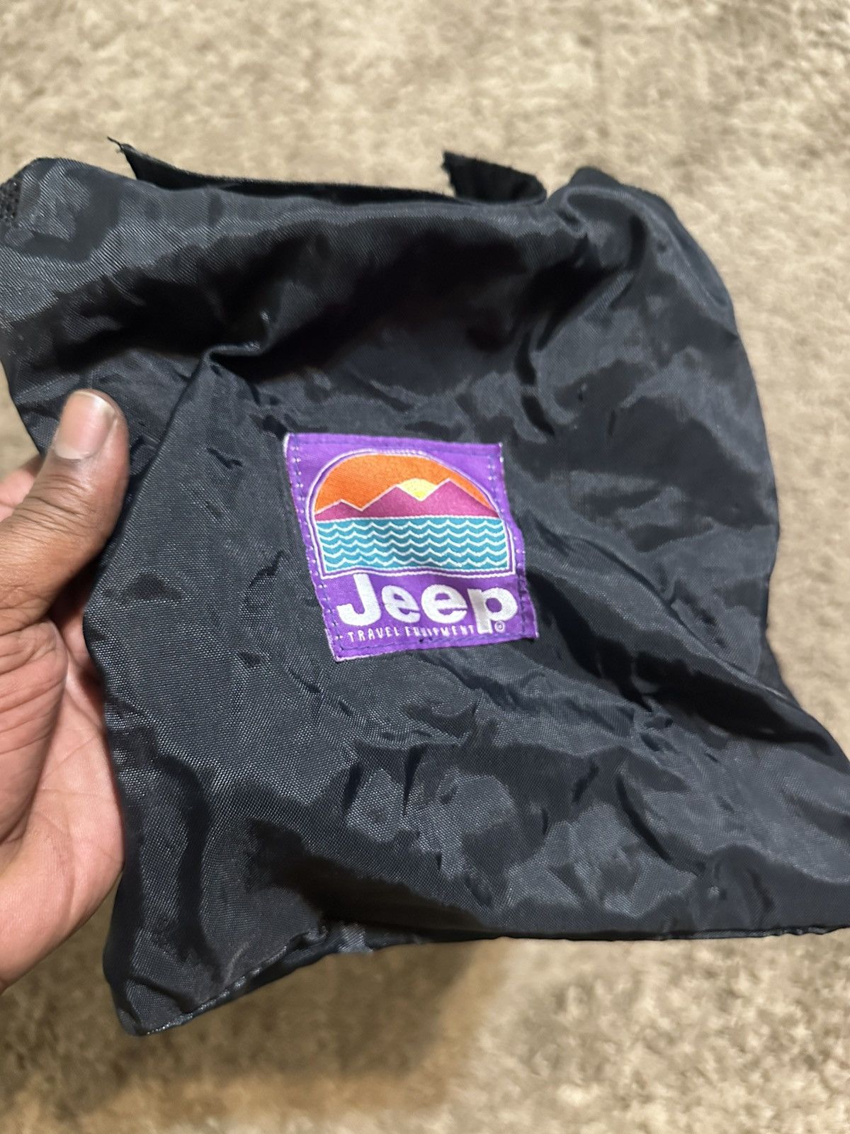 Jeep Vintage Jeep wrangler rubicon “triple black” duffel bag 90s Size ONE SIZE - 4 Thumbnail