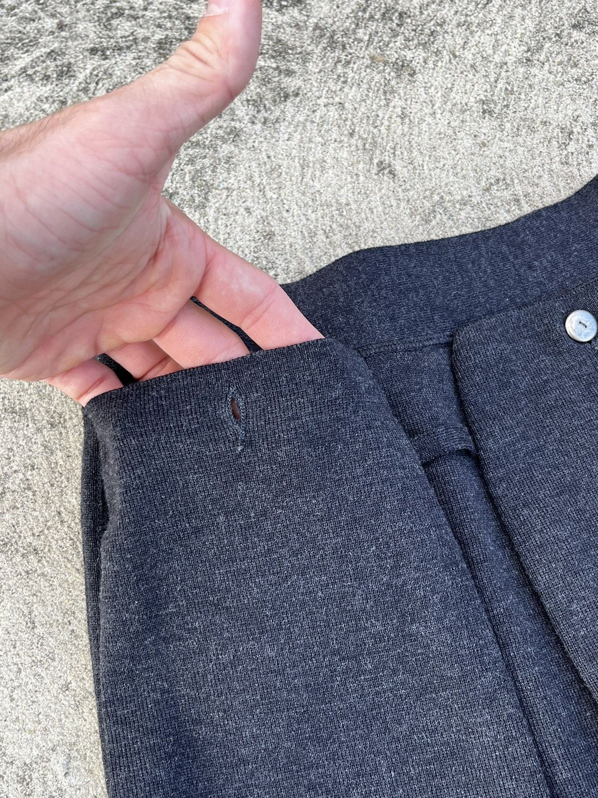 Jean Paul Gaultier × Vintage Vintage 90’s Jean Paul Gaultier Big Pockets Wool Midi Skirt Size 28" / US 6 / IT 42 - 5 Thumbnail