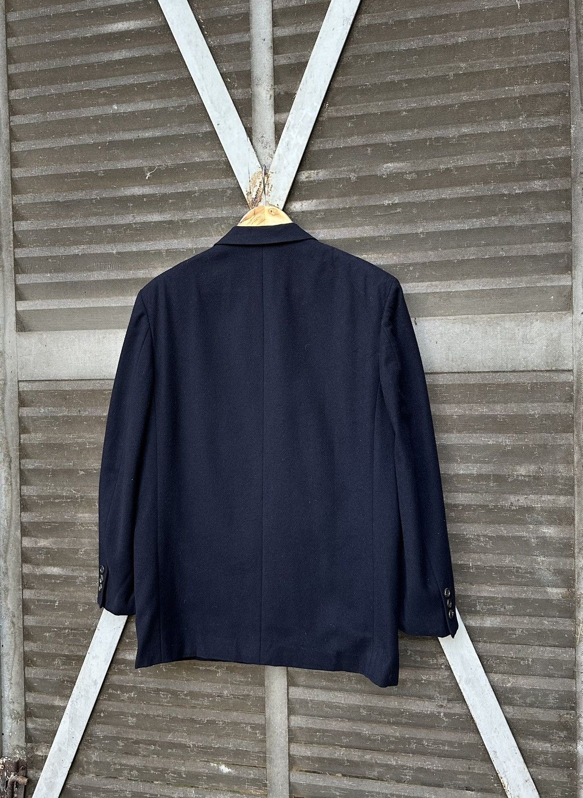 Comme des Garcons 👹AD1988 Comme Des Garcons Homme Deux Wool Blazer Jacket Size US S / EU 44-46 / 1 - 8 Thumbnail