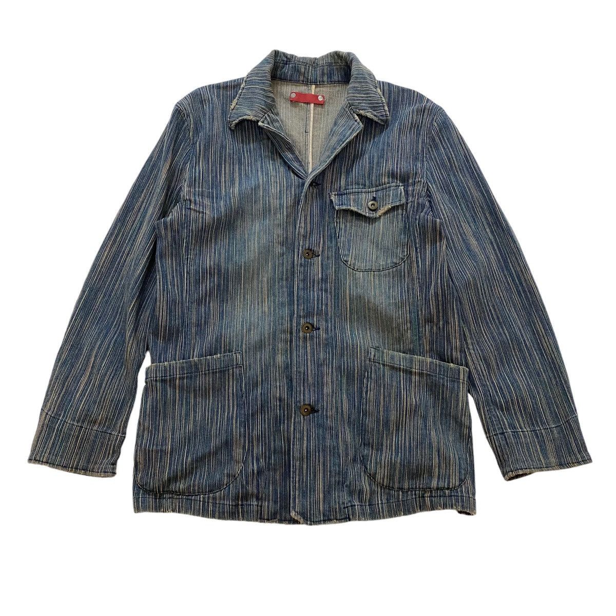 Vintage ⚡️Vintage Fissare stripe stiches chore style jacket Size US M / EU 48-50 / 2 - 1 Thumbnail