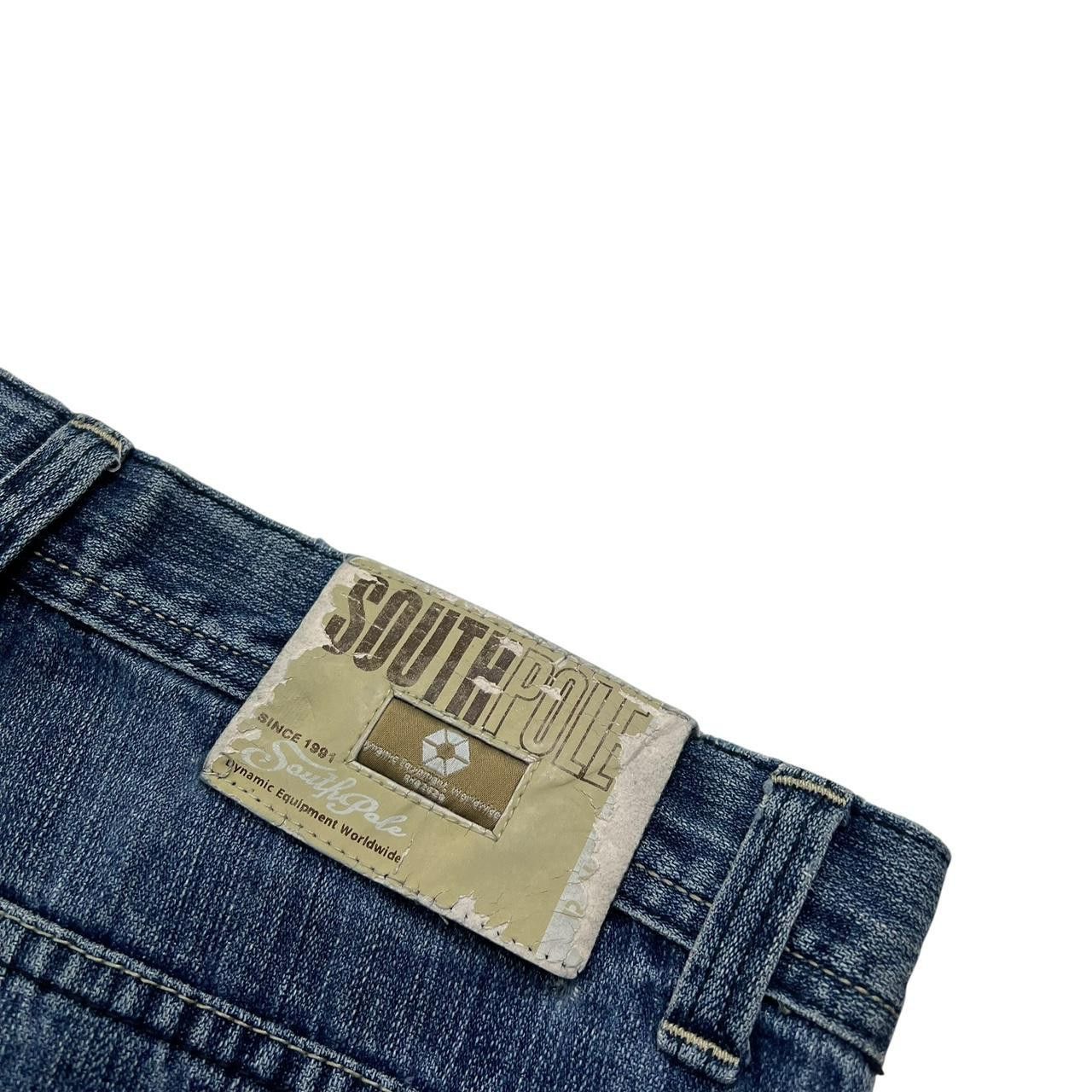 Southpole Vintage Southpole Baggy Denim Embroidered Shorts Waist 34 Size US 34 / EU 50 - 4 Thumbnail