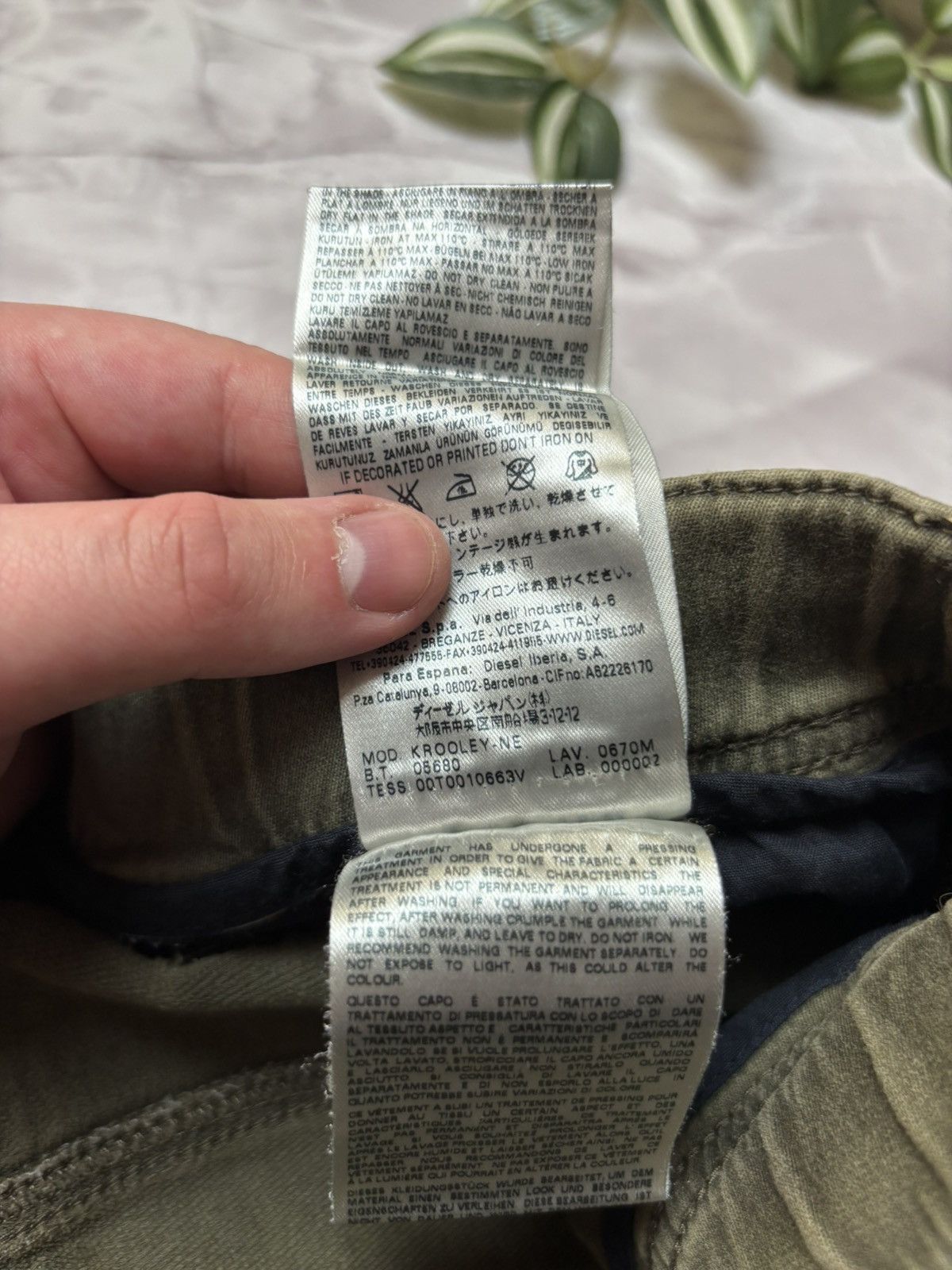 Diesel Diesel Krooley-Ne Jogg Jeans Sweatpants Khaki Green Mens 30 Size US 30 / EU 46 - 18 Thumbnail