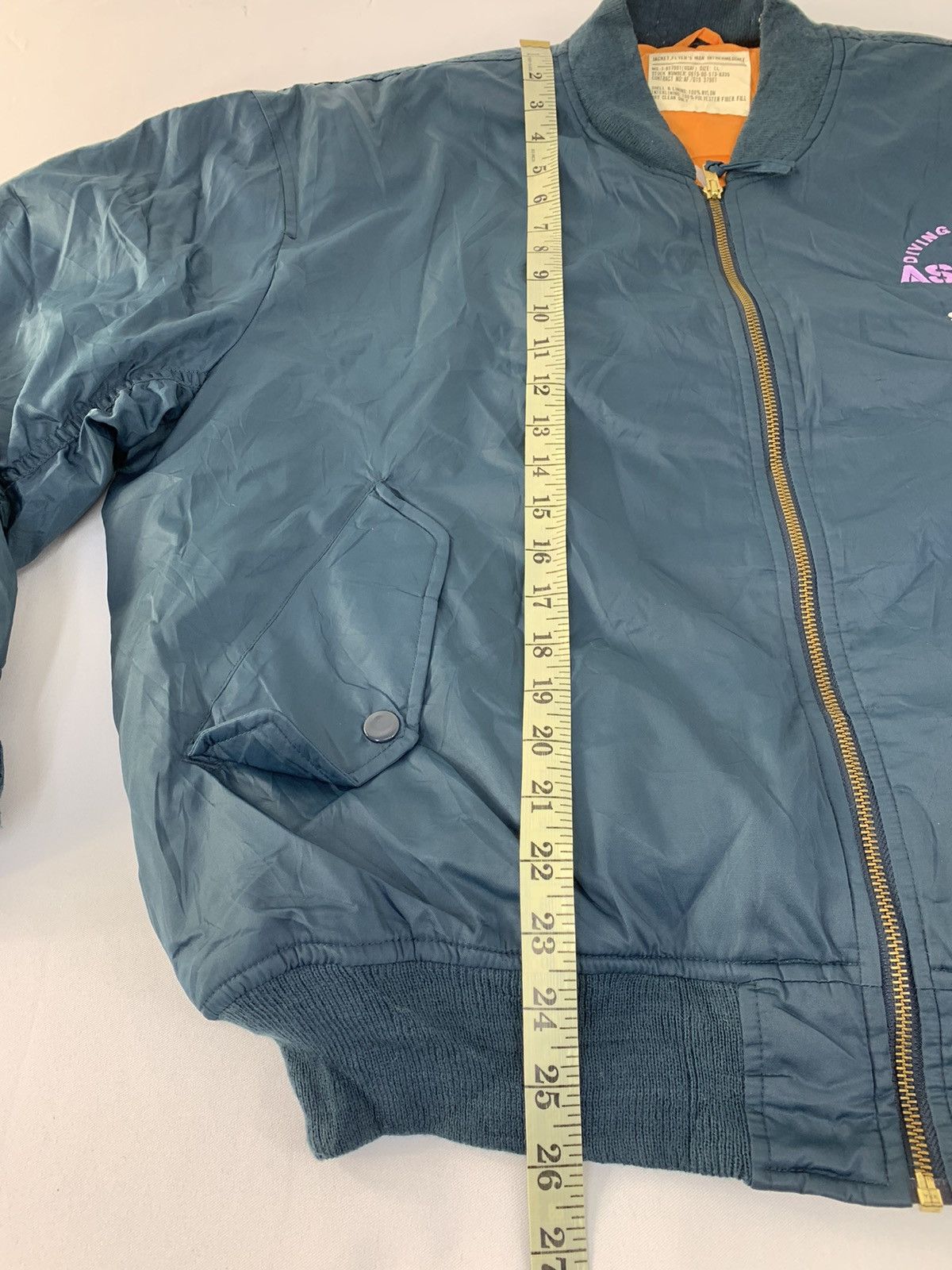 Vintage 90s USAF Flyer’s Man Intermediate Bomber Aviator Jacket Size US L / EU 52-54 / 3 - 13 Thumbnail