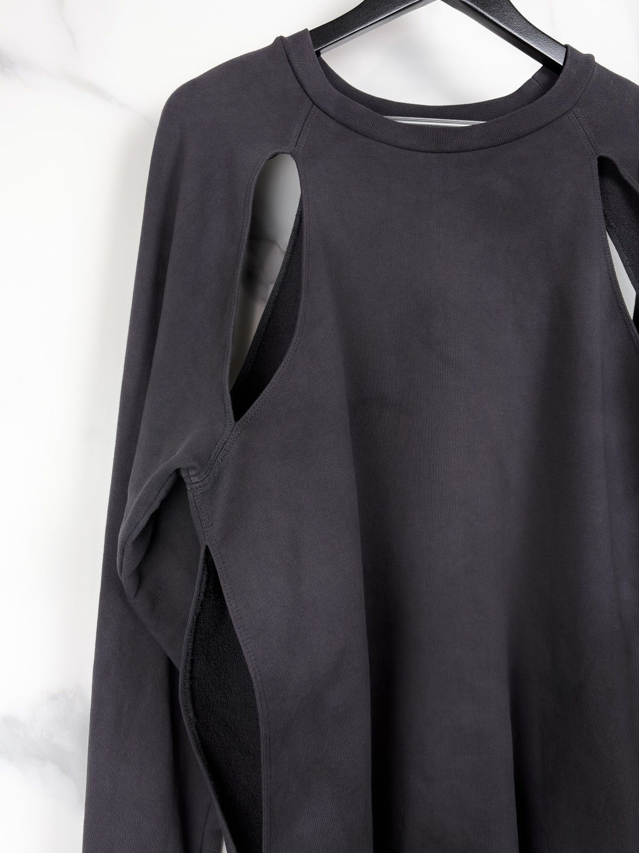 Raf Simons SS06 Raf Simons Overdyed Cut Out Raglan Crewneck Sweatshirt Size US M / EU 48-50 / 2 - 3 Thumbnail