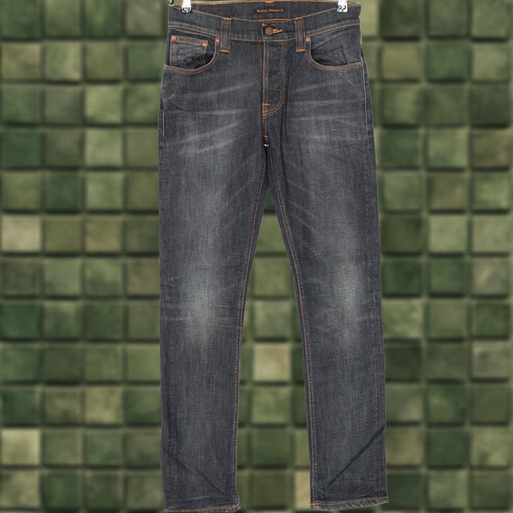 Nudie Jeans NUDIE JEANS GRIM TIM Men Jeans 30/32 Blue Slim 5-Pocket Denim Elastane W30 L32 Org Wornin Pepper DZ5446 Size US 30 / EU 46 - 1 Thumbnail