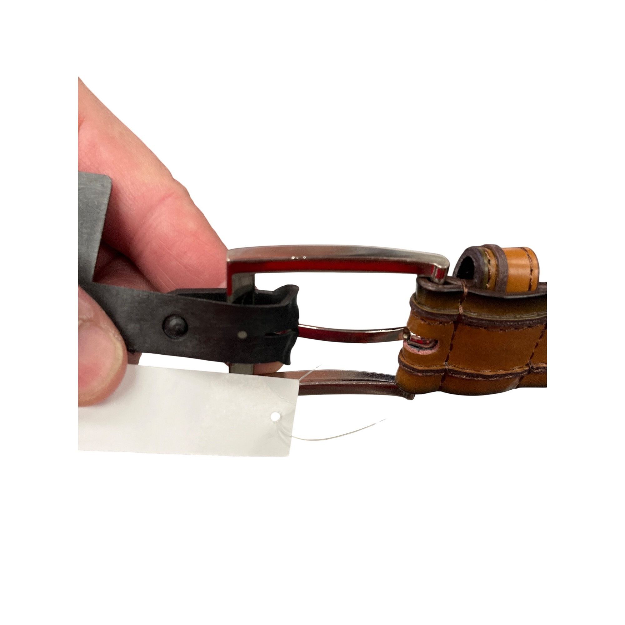 Florsheim Florsheim mens brown leather belt sz 38, 1" wide SKU 9919 Size 38 - 12 Thumbnail