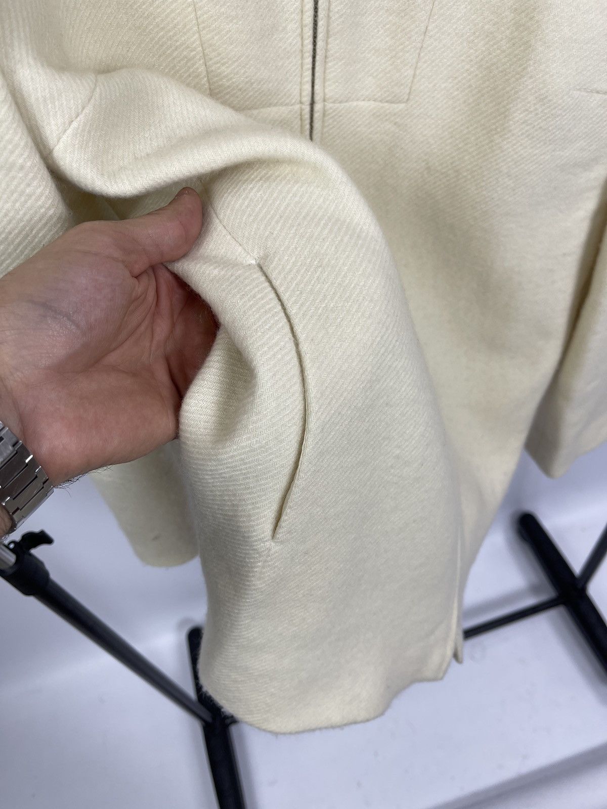 Jil Sander Jil Sander Jacket Woman’s Size 40 RIRI 100% Cashmere Beige Size S / US 4 / IT 40 - 11 Thumbnail