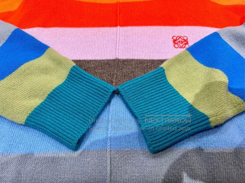 Loewe Loewe Color Block Striped Logo Embroidered Asymmetric Long Size US XS / EU 42 / 0 - 5 Thumbnail
