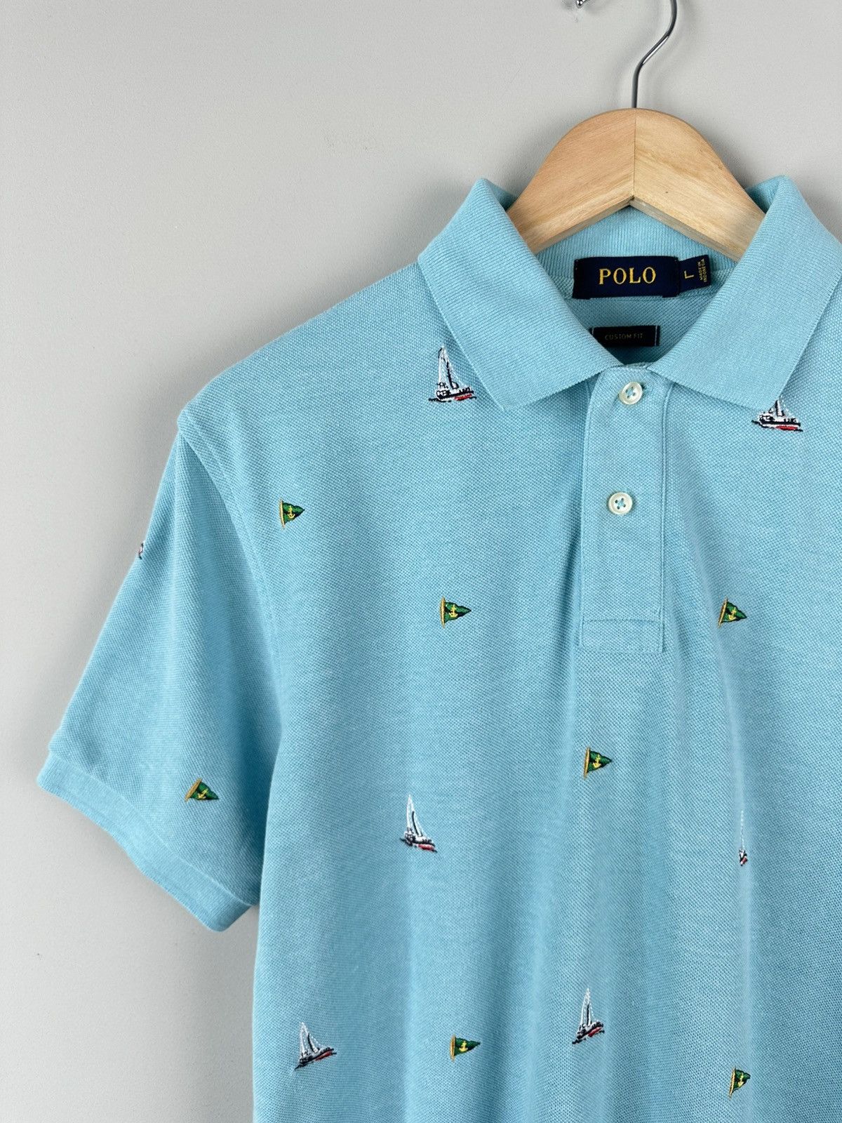 Polo Ralph Lauren Vintage Y2k Polo Ralph Lauren Polo Shirt Beach Sailing Size US L / EU 52-54 / 3 - 2 Thumbnail