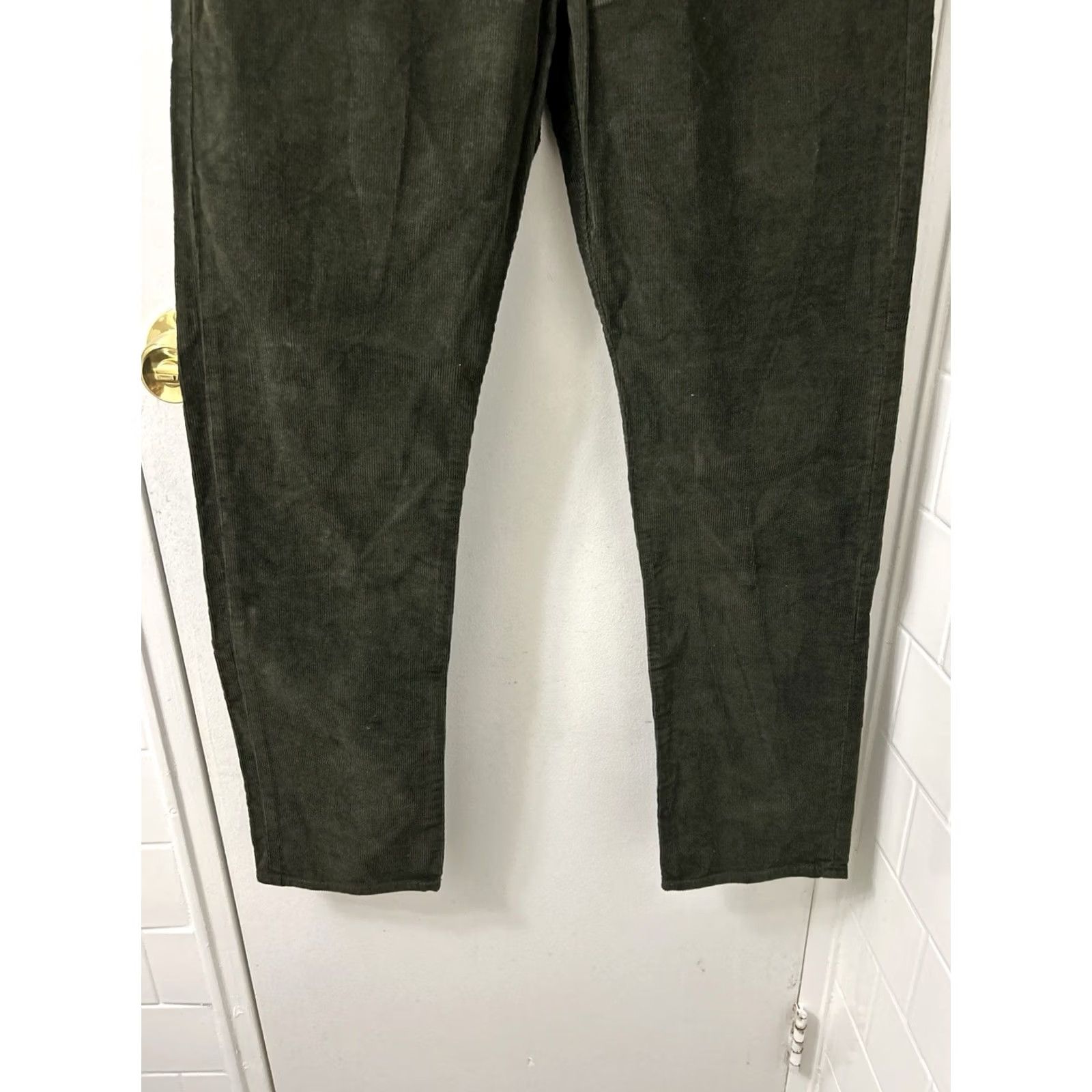 Olive J.Crew Mercantile Flex Corduroy Pants Slim Fit 32x30 Olive Green Mens Size US 32 / EU 48 - 3 Thumbnail