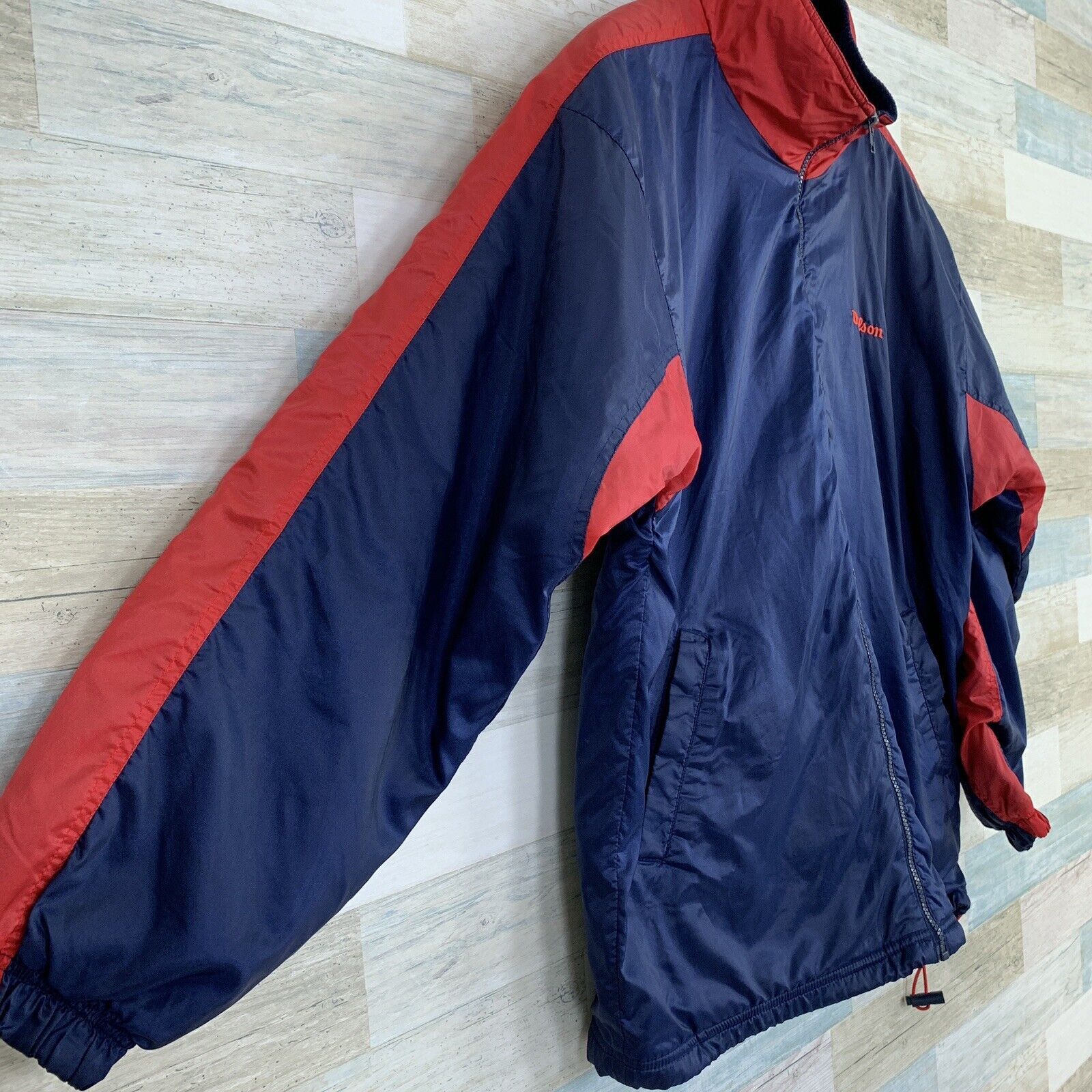 Wilson Wilson Advantage Windbreaker Fleece Blue Red VTG 90s Mens L Size US L / EU 52-54 / 3 - 4 Thumbnail