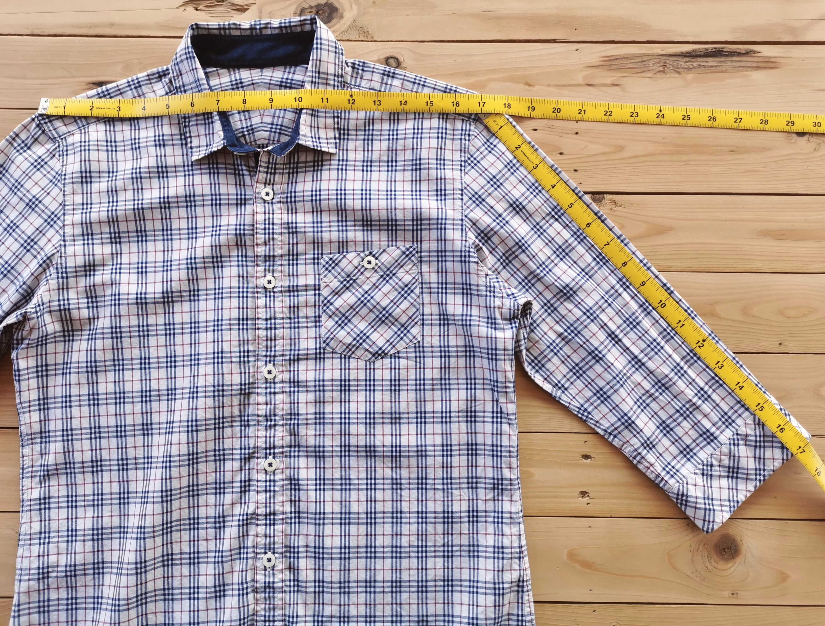 Burberry Burberry Nova Check Raglan Button Up Shirts Size US M / EU 48-50 / 2 - 12 Thumbnail
