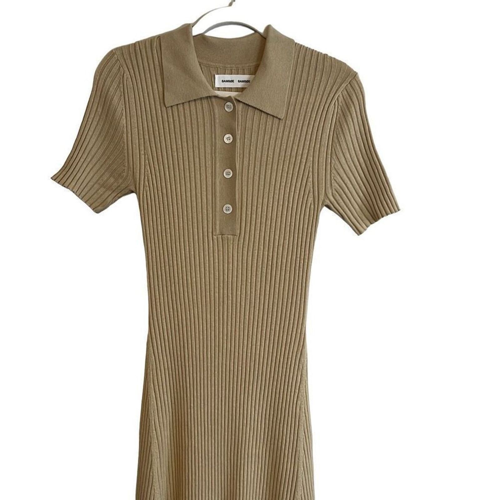 Samsoe Samsoe Samsøe Samsøe Lucy Polo Midi Dress 13997 Medium NWT Size M / US 6-8 / IT 42-44 - 6 Thumbnail